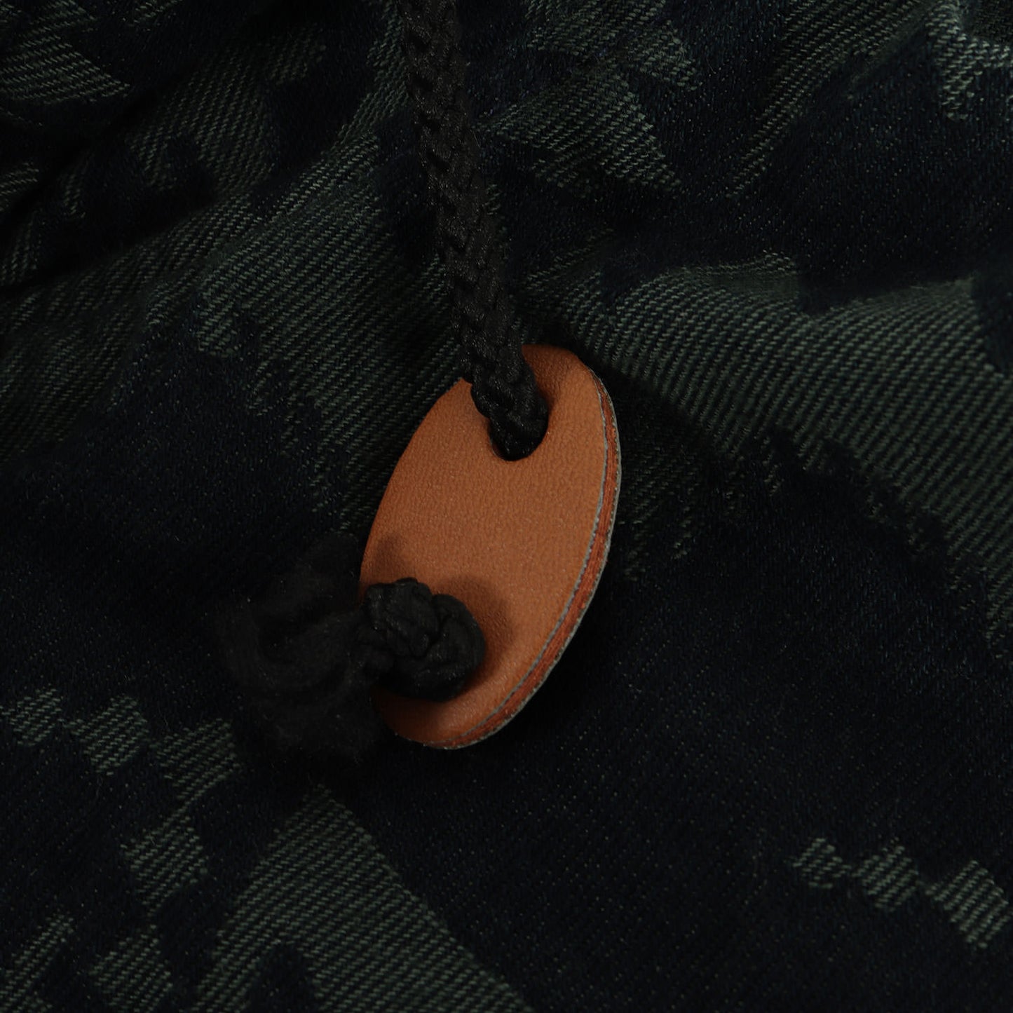 ネイティブ柄 ジャガード デニム フィッシュテール モッズコート