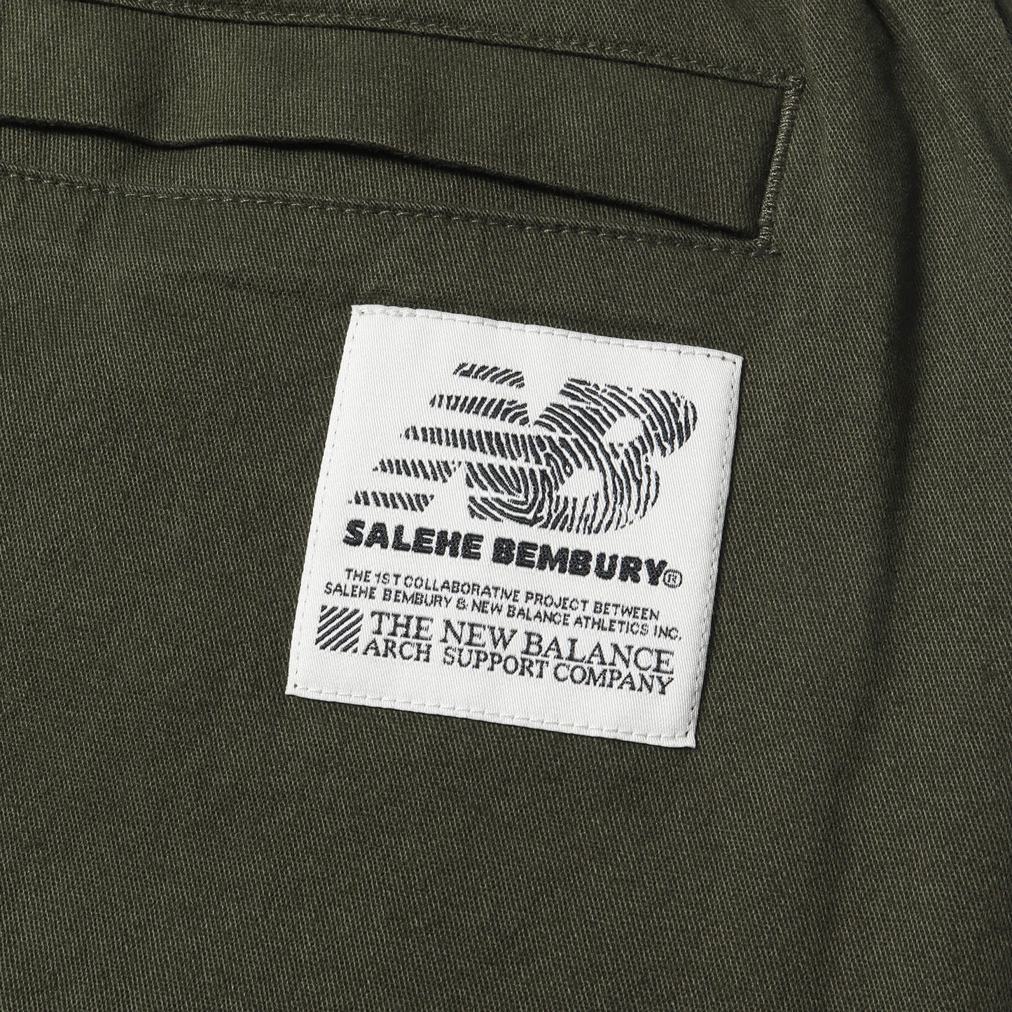 21AW ×Salehe Bembury ロゴ刺繍 ブラッシュドコットンパンツ