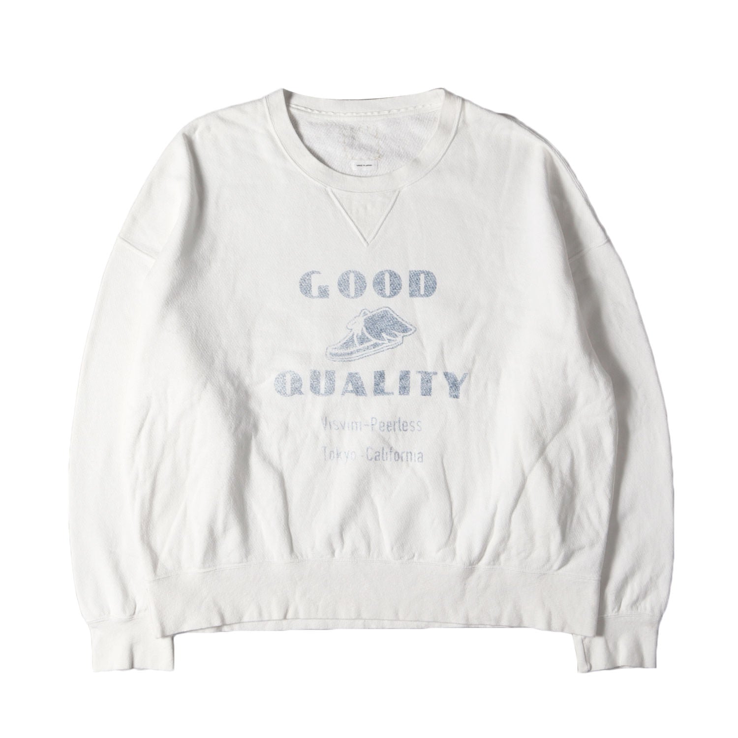 visvim (ビズビム) 23AW 直営店限定 Hand-Sewn Goodyear Welt ステンシルプリント スウェット(AMPLUS SB  SWEAT L/S) - ブランド古着の通販・買取 | BEEGLE by Boo-Bee