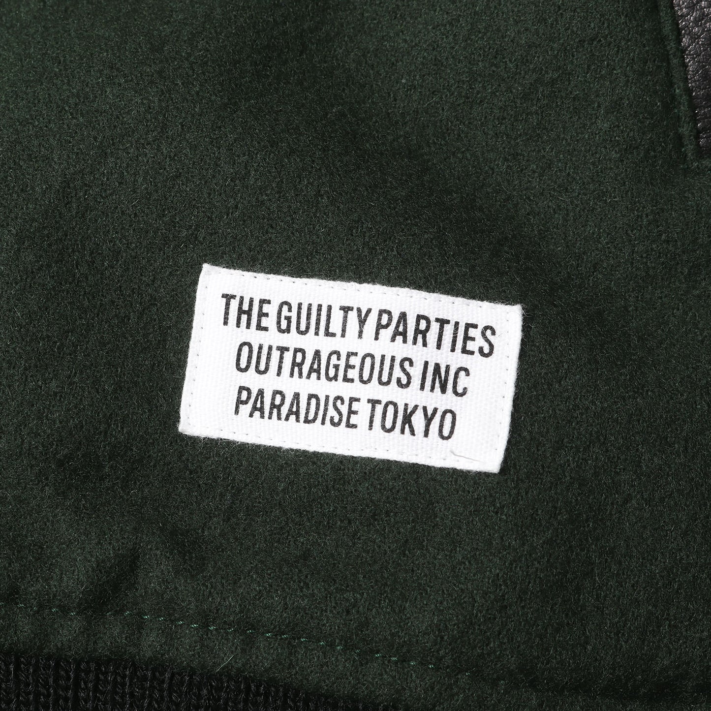 23SS ロゴ刺繍 袖レザー メルトンウール スタジャン(LEATHER VARSITY JACKET)