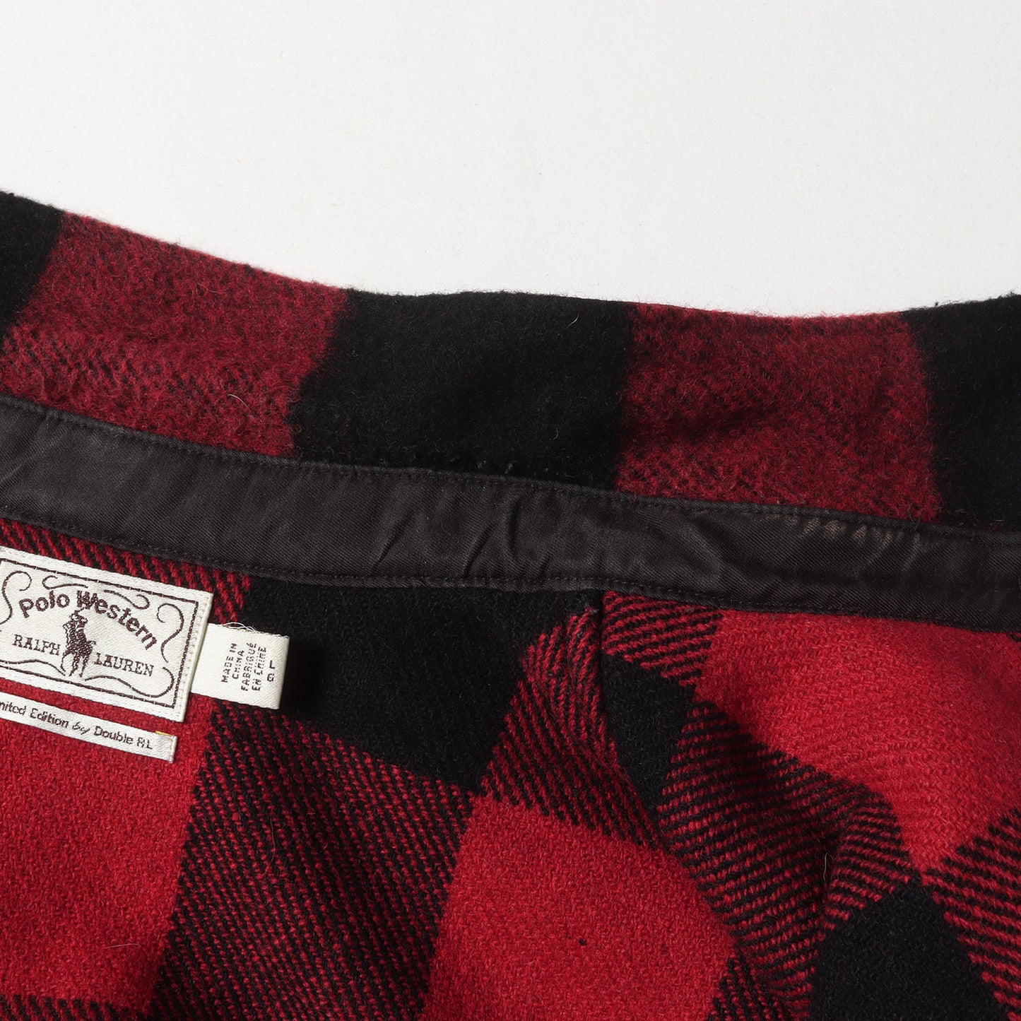 LIMITED EDITION Polo Western復刻 バッファローチェック ウール ウエスタンシャツ