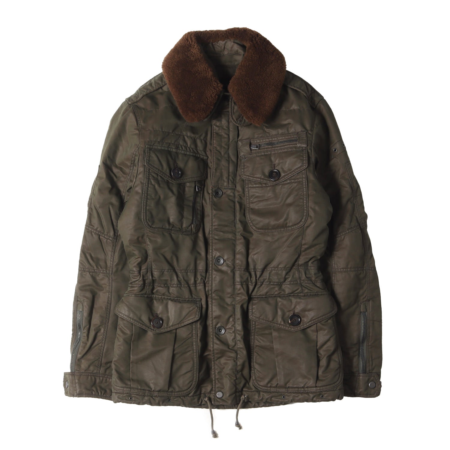 RALPH LAUREN (ラルフローレン) ブラックレーベル 襟ムートン 玉虫 