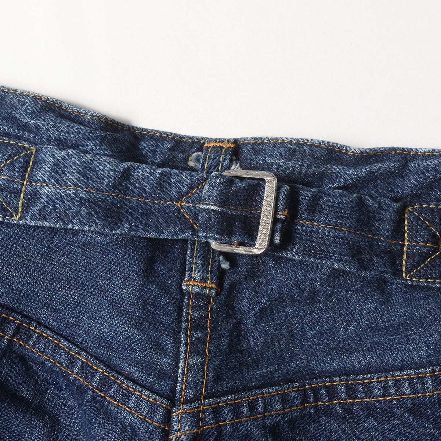 ヴィンテージ加工 シンチバック付き セルビッチ デニムパンツ(T-RIDERS F)