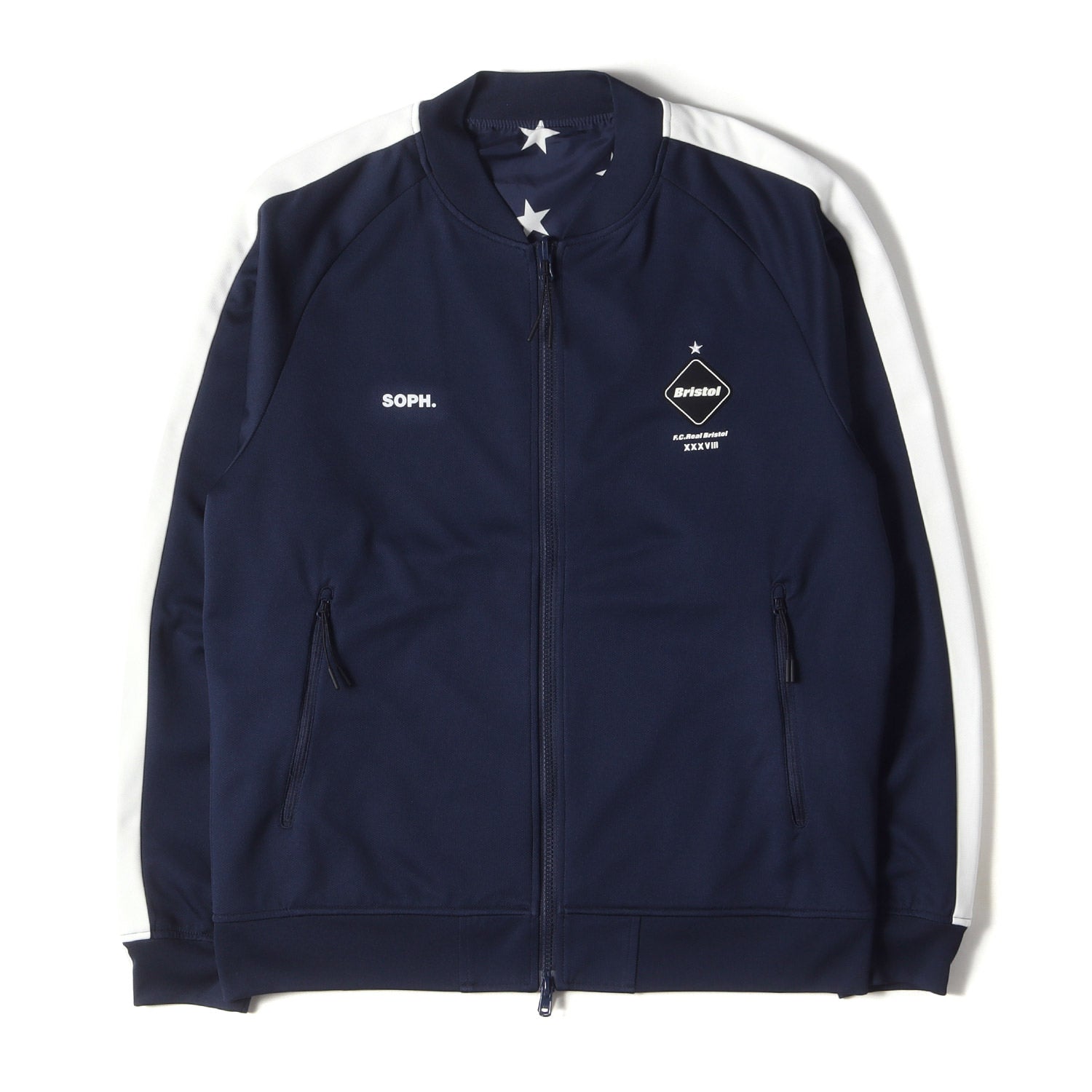 F.C.Real Bristol (エフシーレアルブリストル) スター柄 リバーシブル PDK ジャージ ジャケット(REVERSIBLE PDK  JACKET) - ブランド古着の通販・買取 | BEEGLE by Boo-Bee