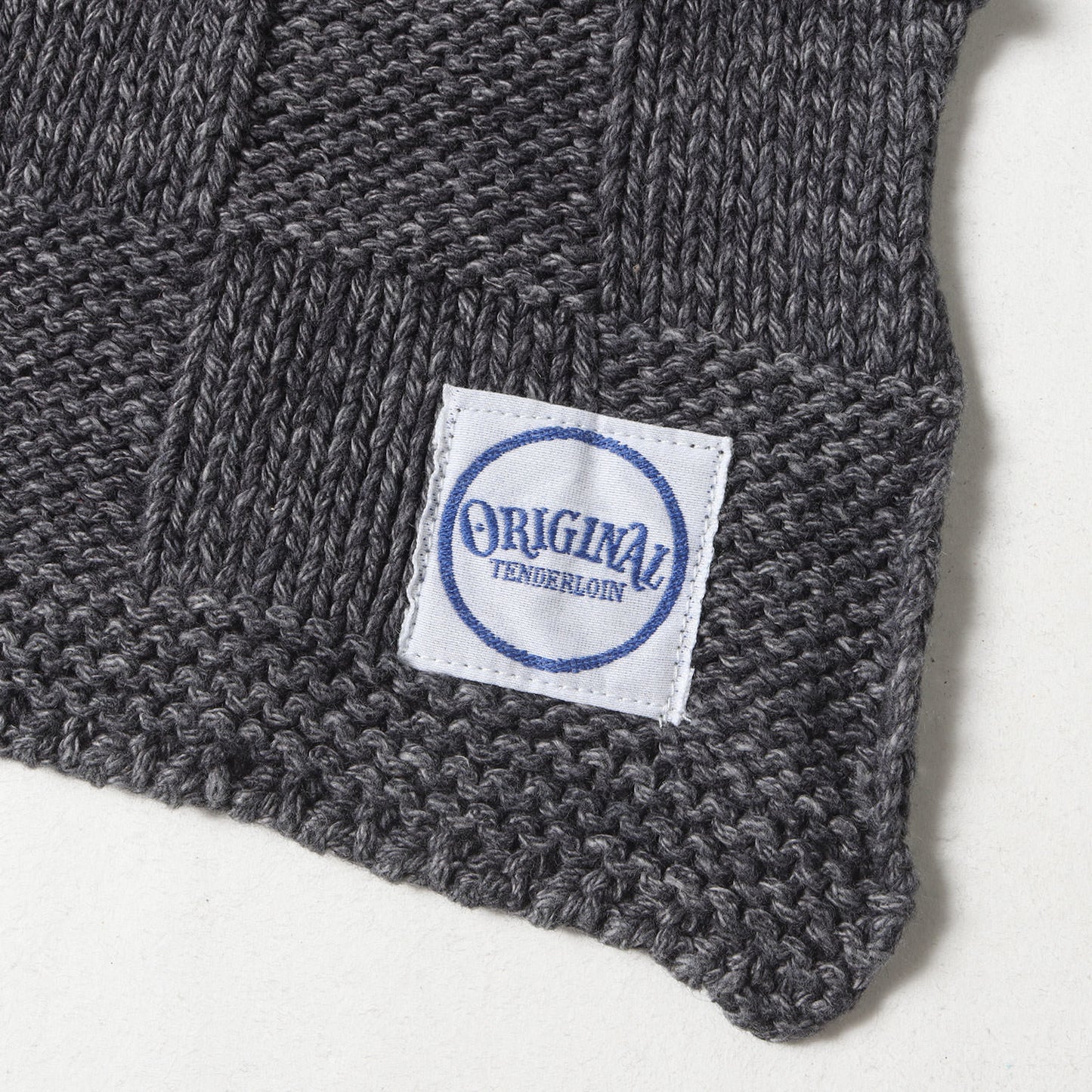 チェッカー コットンニット スカーフ / マフラー(SCARF CHECKER)