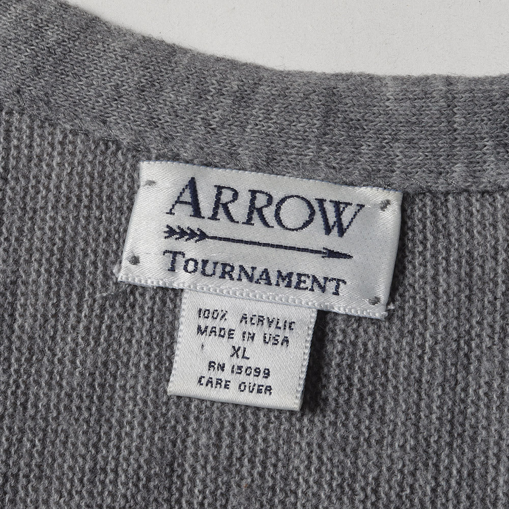 90s ARROW アクリルニット カーディガン(USA製)