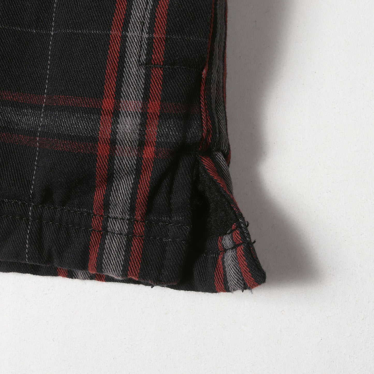 19AW 裏地ボア チェック スナップボタン シャツジャケット