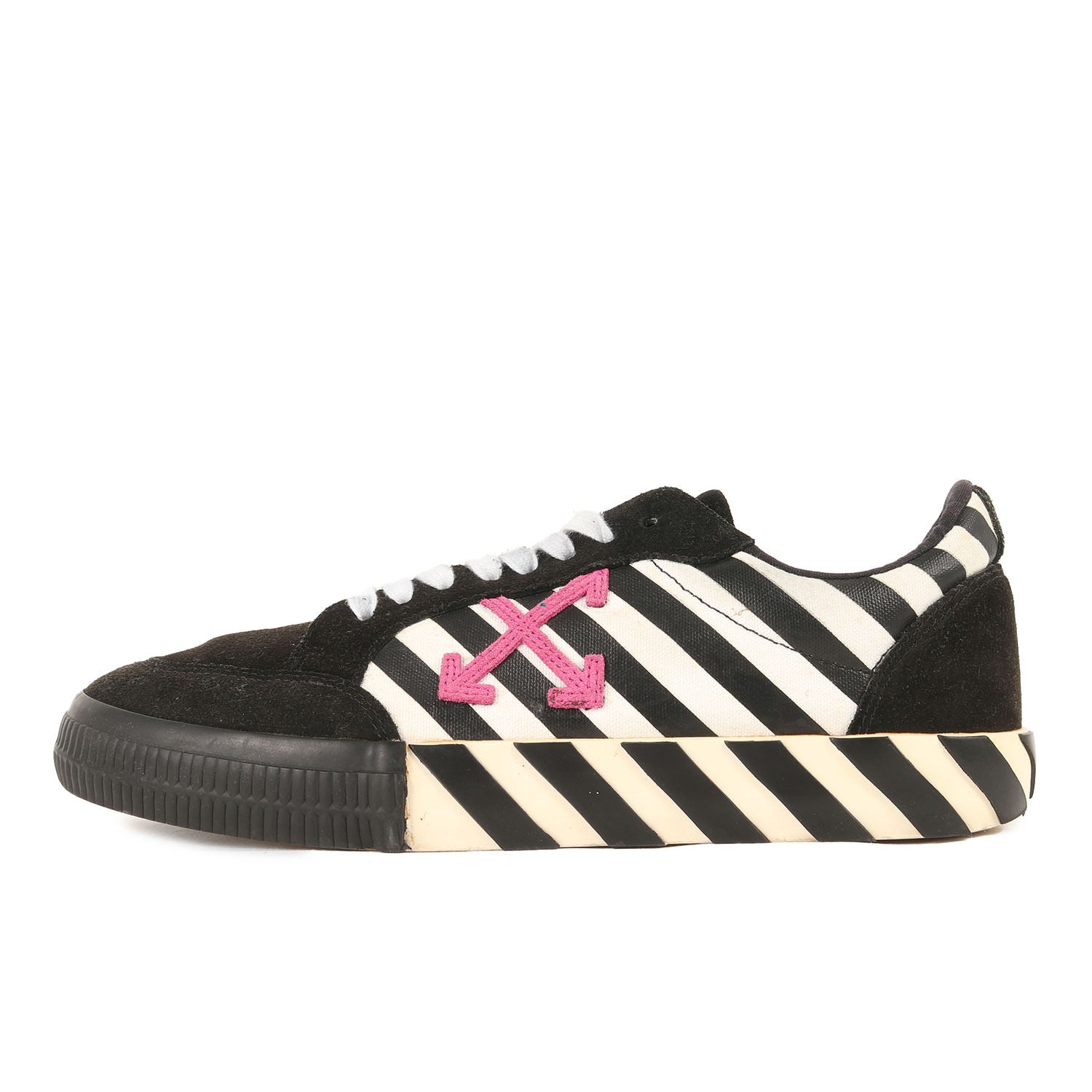 OFF-WHITE (オフホワイト) スウェード コンビ キャンバス ローカット スニーカー(DIAG LOW VULCANIZED) -  ブランド古着の通販・買取 | BEEGLE by Boo-Bee