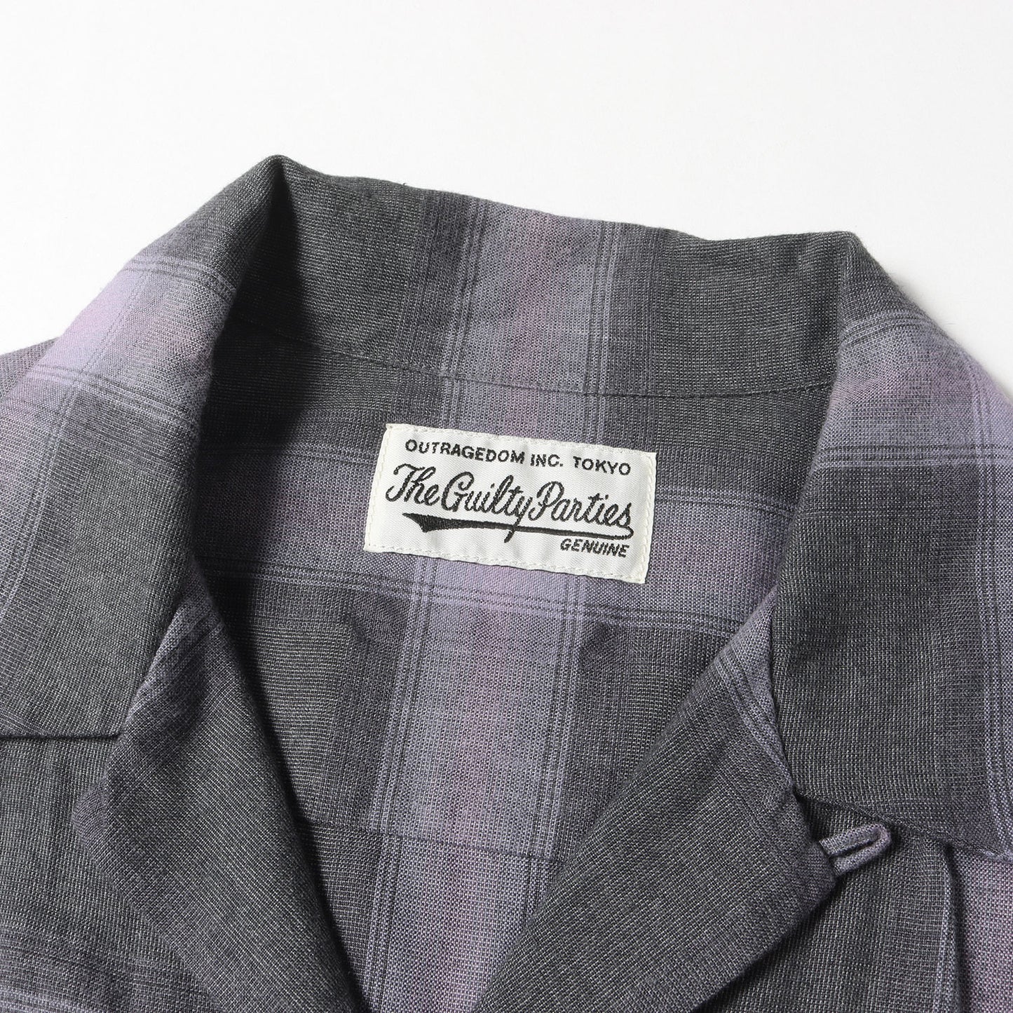 22SS オンブレチェック オープンカラー レーヨン 半袖シャツ(OMBRAY CHECK OPEN COLLAR SHIRT S/S)