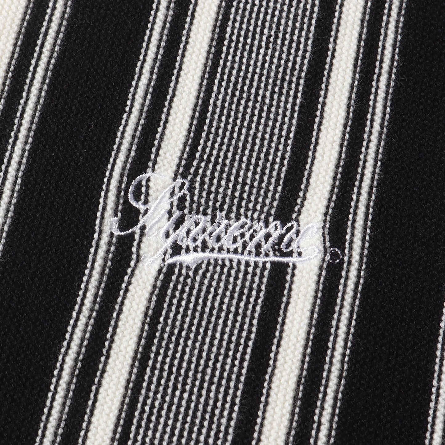 22SS ストライプ コットンニット ボタンアップ ポロシャツ(Stripe Button Up Polo)