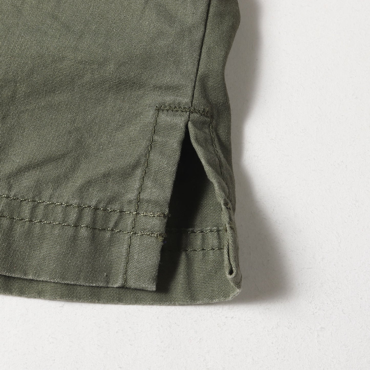 ブランドロゴ オープンカラー ミリタリー 半袖シャツ