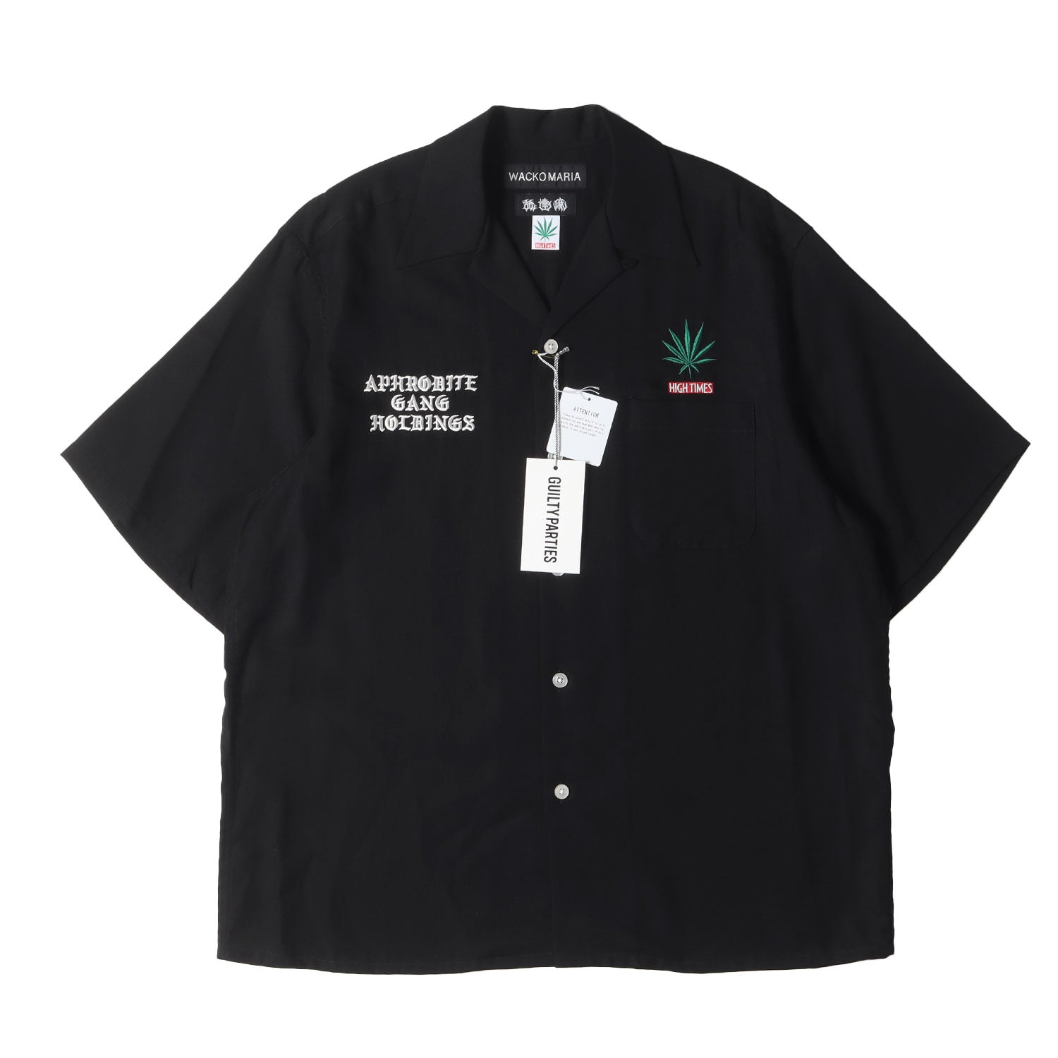 WACKO MARIA (ワコマリア) 24SS ×舐達麻 ×HIGH TIMES オープンカラー 