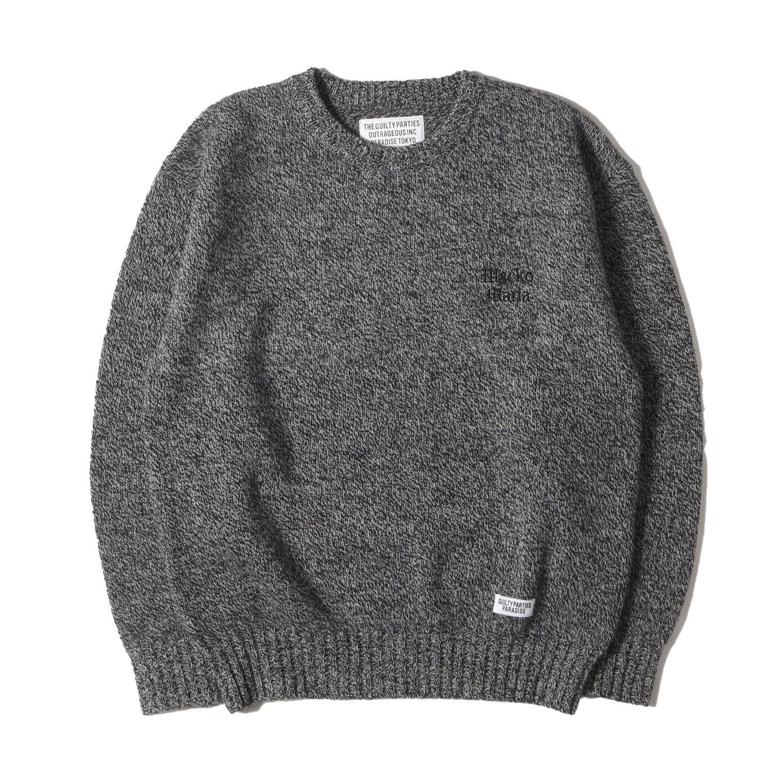 WACKO MARIA (ワコマリア) 23AW ロゴ刺繍 クラシック ニット WACKO MARIA (ワコマリア) 23AW ロゴ刺繍 クラシック ニット