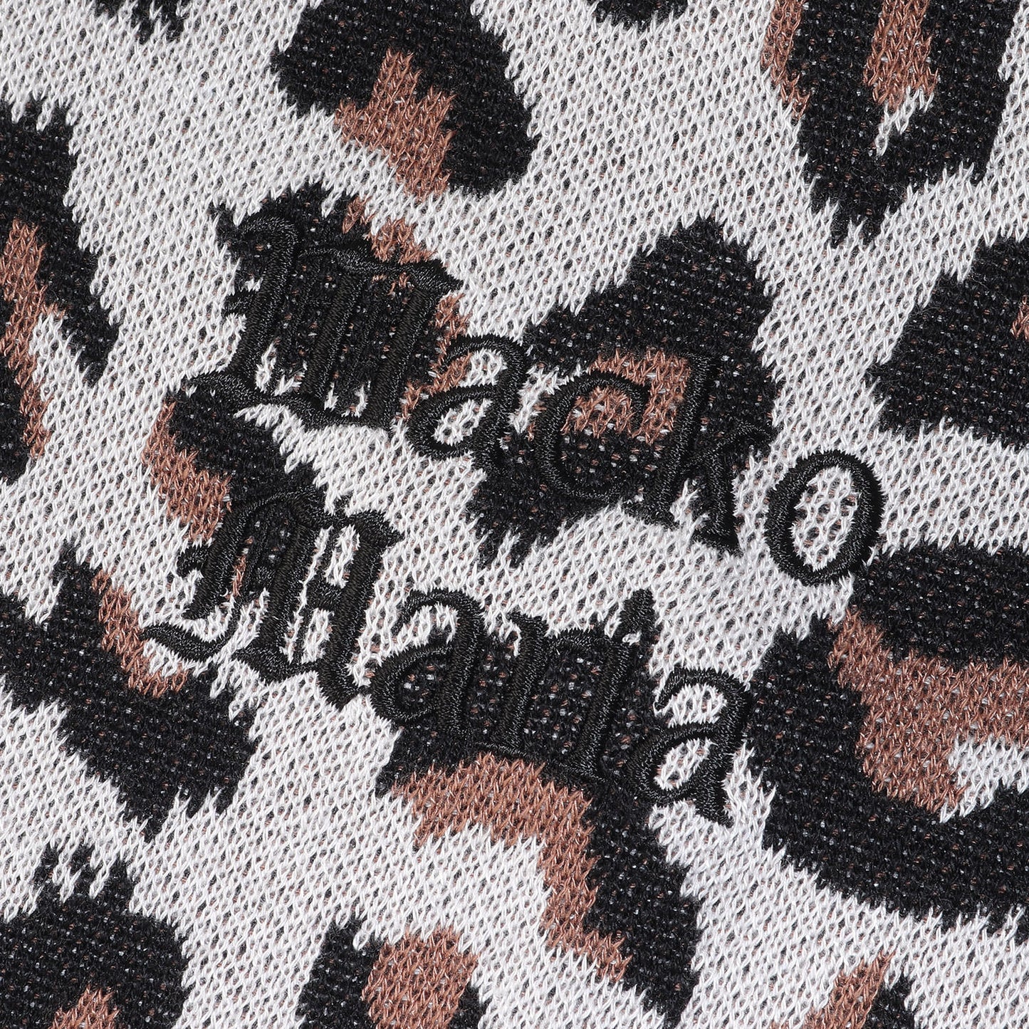 23SS レオパード柄 ジャガード ニット ポロシャツ(LEOPARD KNIT POLO SHIRT)