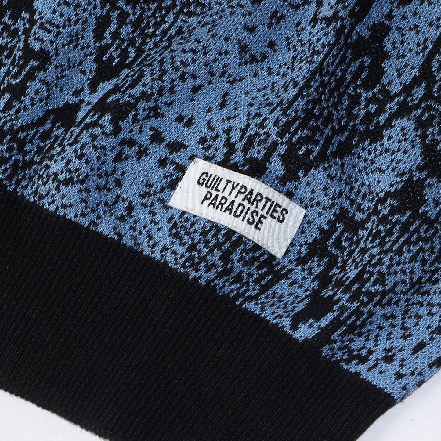 23SS パイソン柄 ジャガード ニット ポロシャツ(PYTHON KNIT JACQUARD POLO SHIRT)