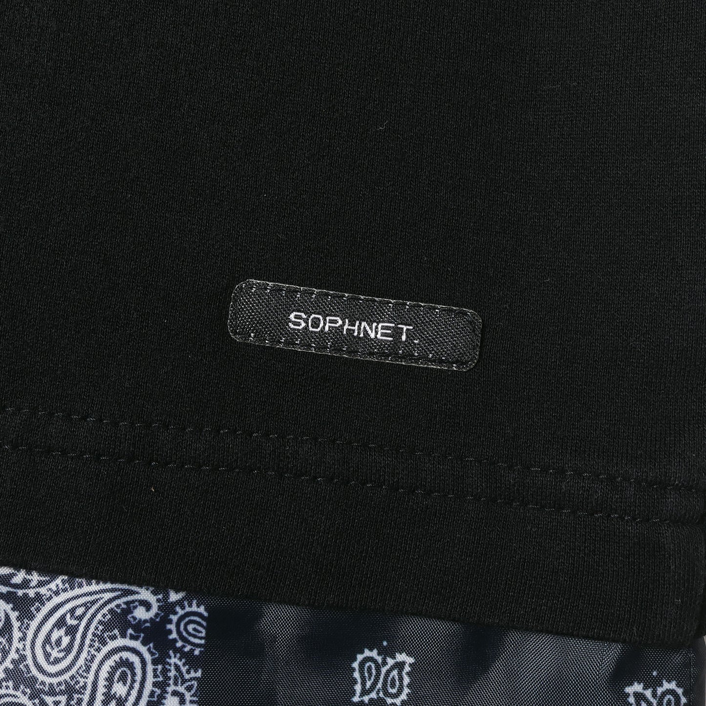 18SS バンダナ柄 フェイクレイヤード ポケット Tシャツ(FAKE LAYERED POCKET TEE)