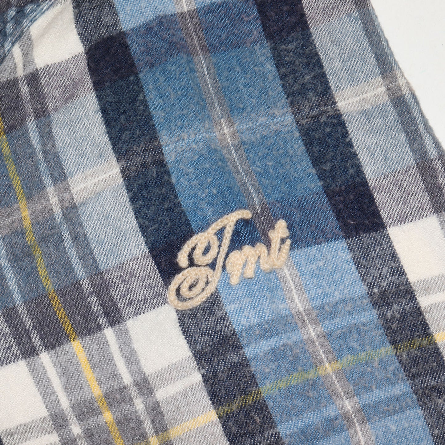 ヴィンテージ加工 インディゴ チェック ウエスタン フランネルシャツ(INDIGO NEL CHECK WESTERN SHIRTS)