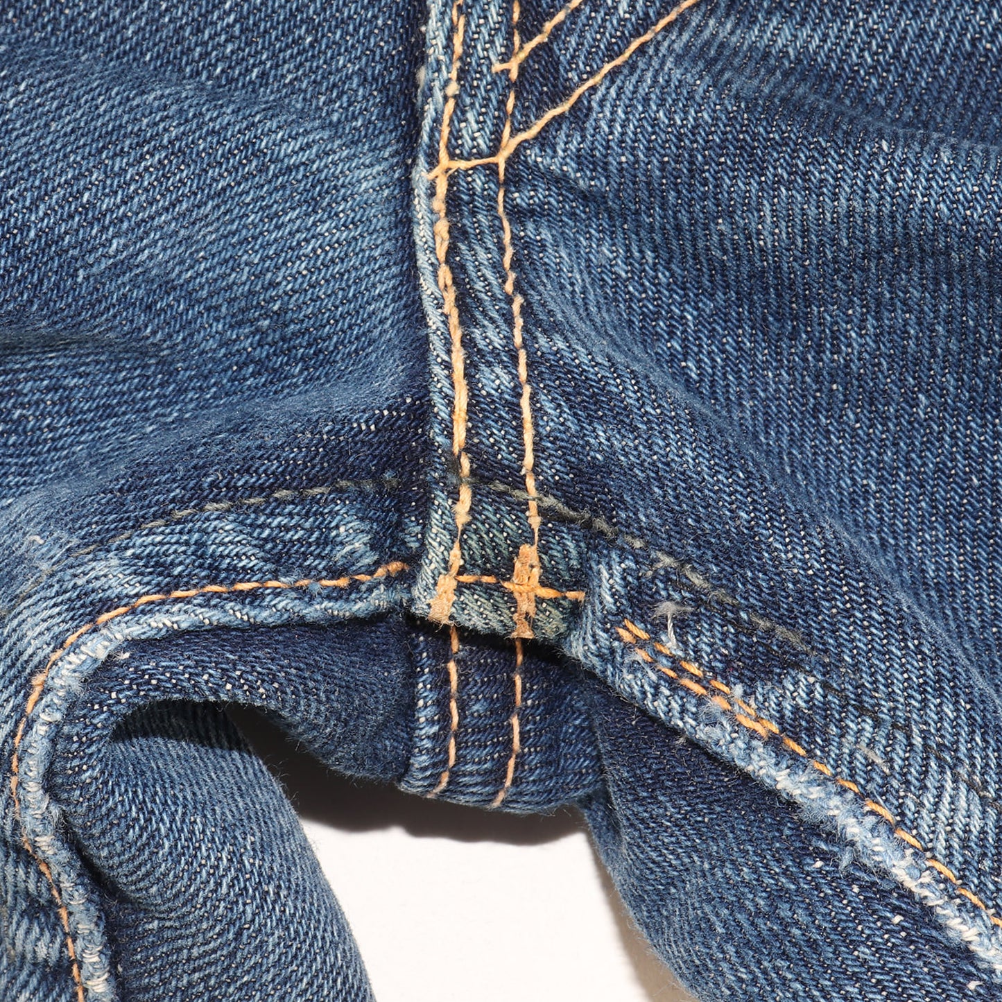 60s ボーイズ Big E 白タブ サドルマン 紙パッチ デニムパンツ