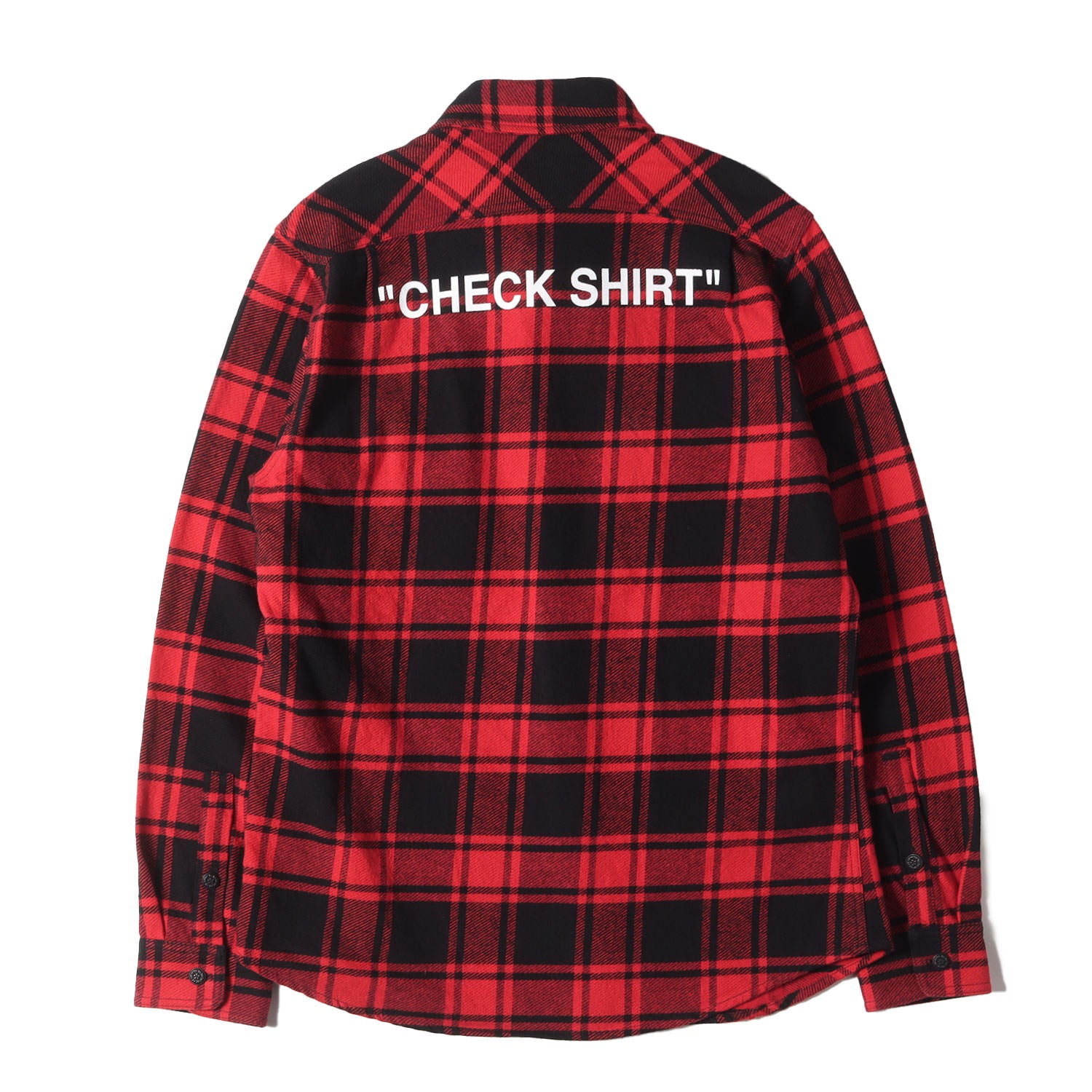 OFF-WHITE (オフホワイト) バックロゴ ヘビー チェック フランネル 