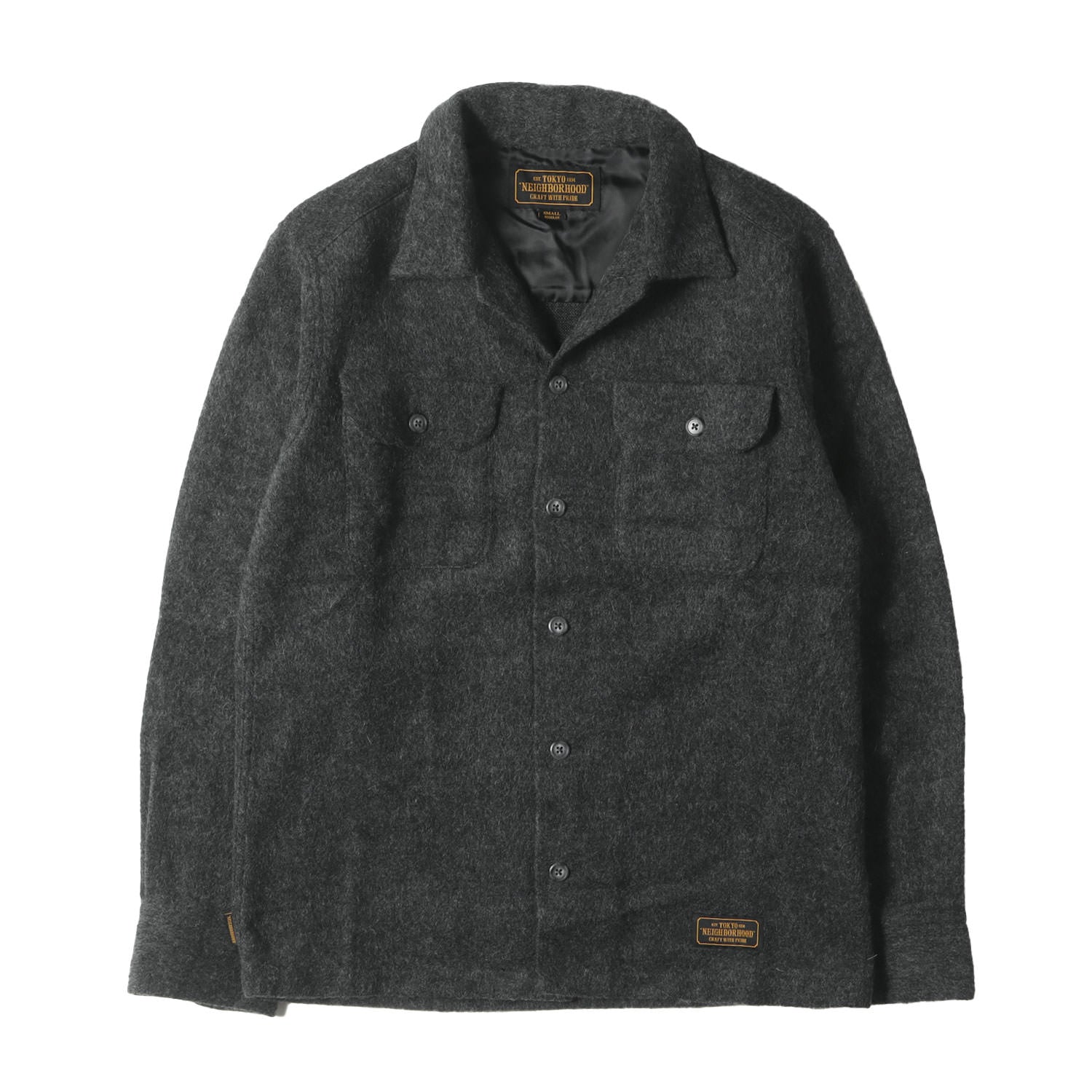 NEIGHBORHOOD (ネイバーフッド) ウール オープンカラー ワークシャツ(B&C / WE-SHIRT. LS) –  ブランド古着の通販・買取 | BEEGLE by Boo-Bee