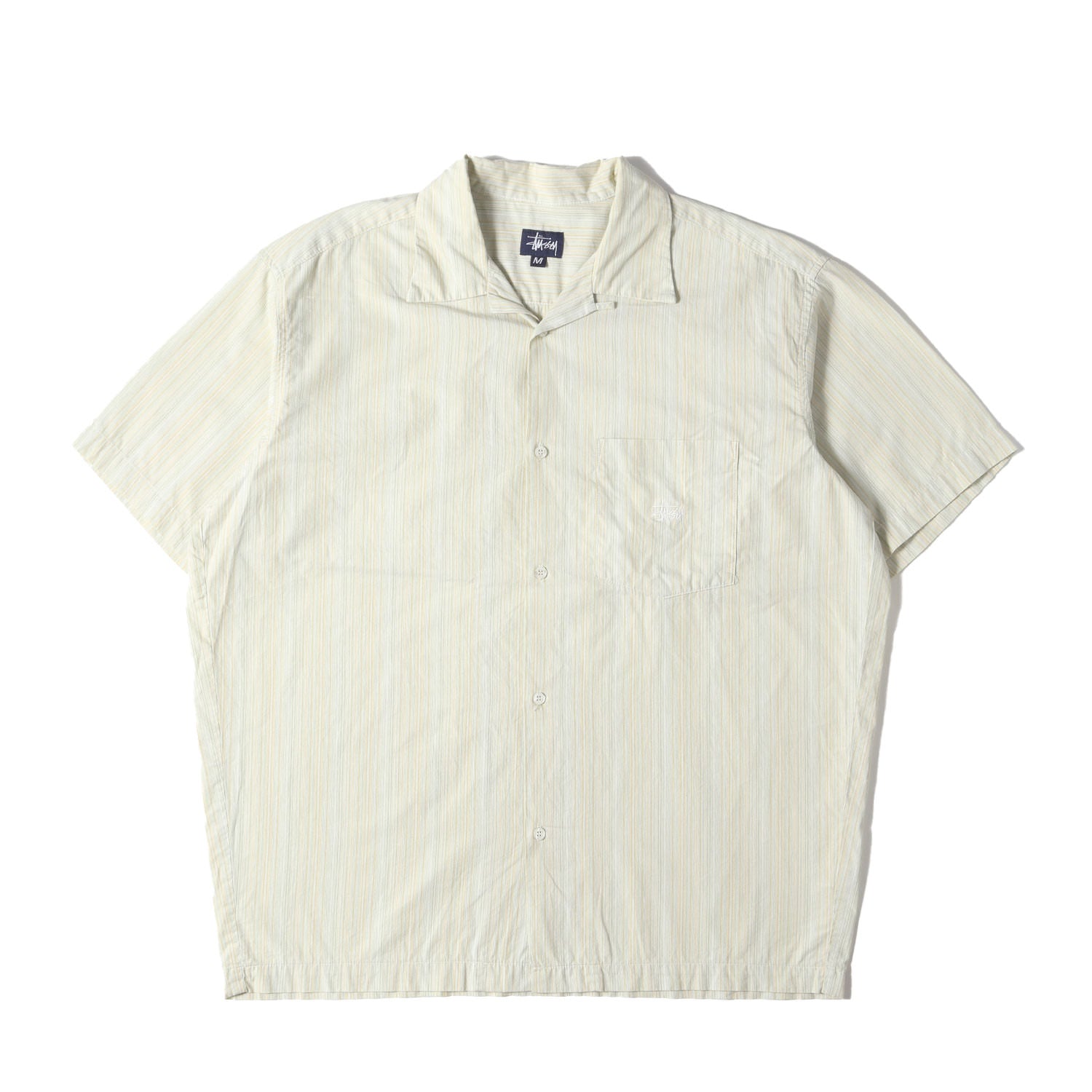 STUSSY (ステューシー) 00s ストライプ オープンカラー 半袖シャツ(USA 
