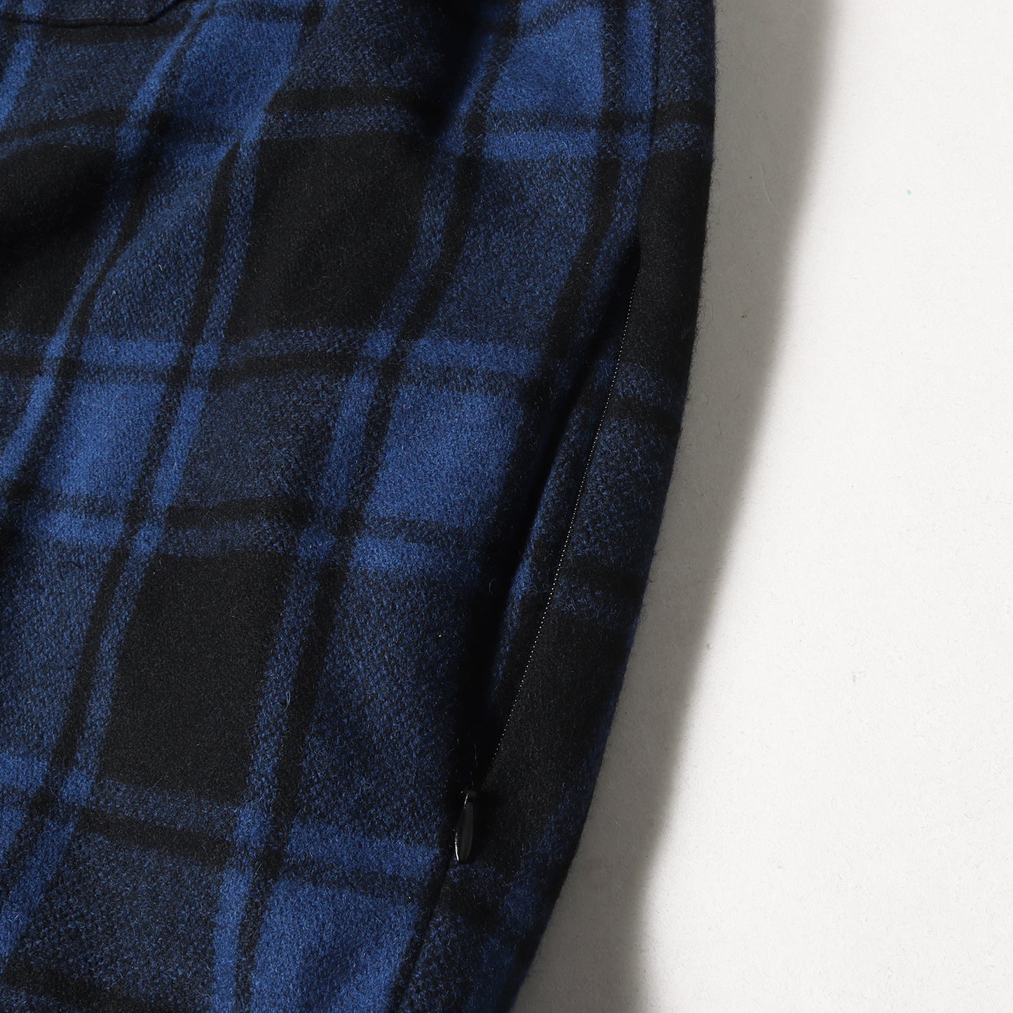 21SS オーバーサイズ チェック ウール 裏地キルティング シャツジャケット(PADDED FLANNEL SHIRT)