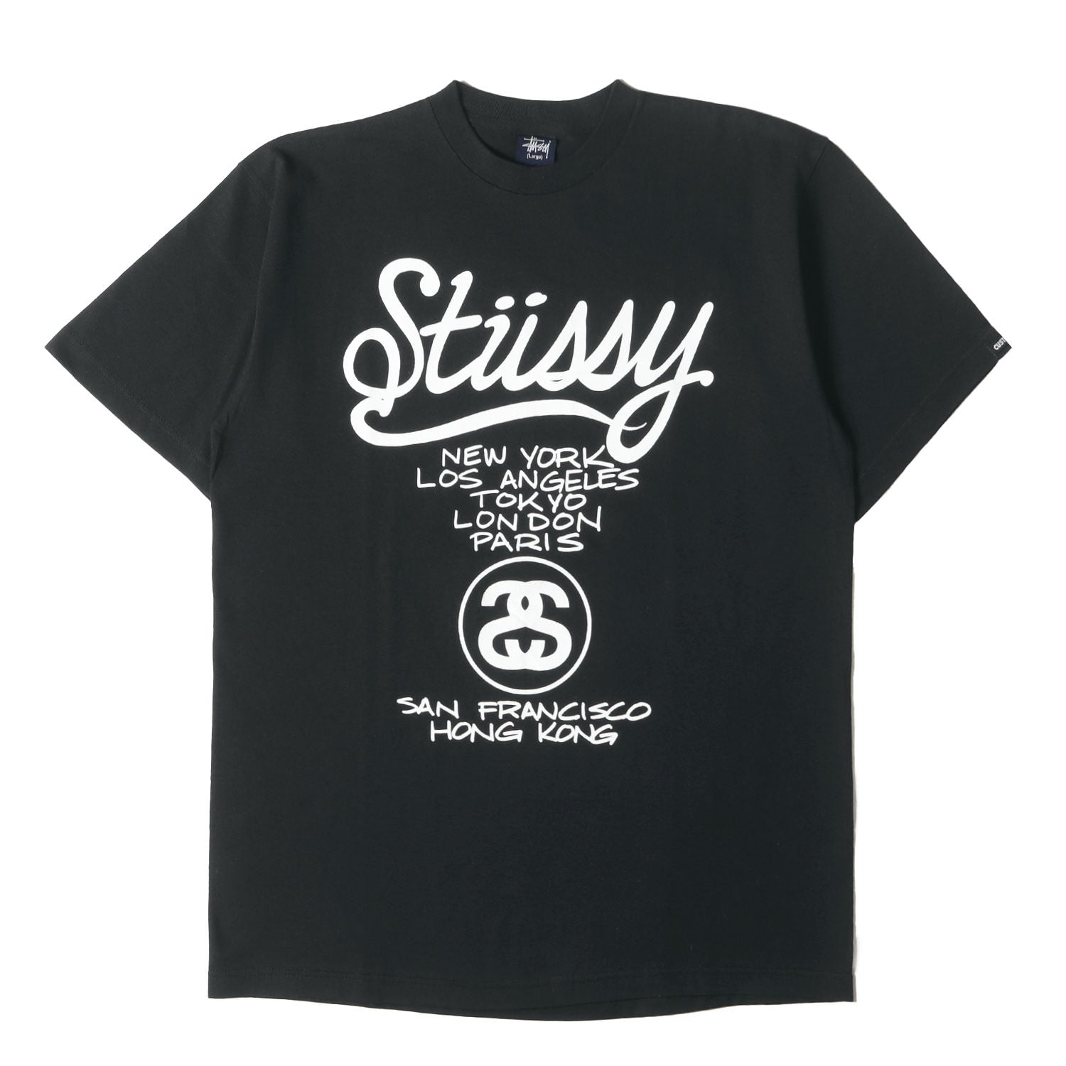 STUSSY (ステューシー) 00s CUSTOMADE ×CRASH ワールドツアー Tシャツ 