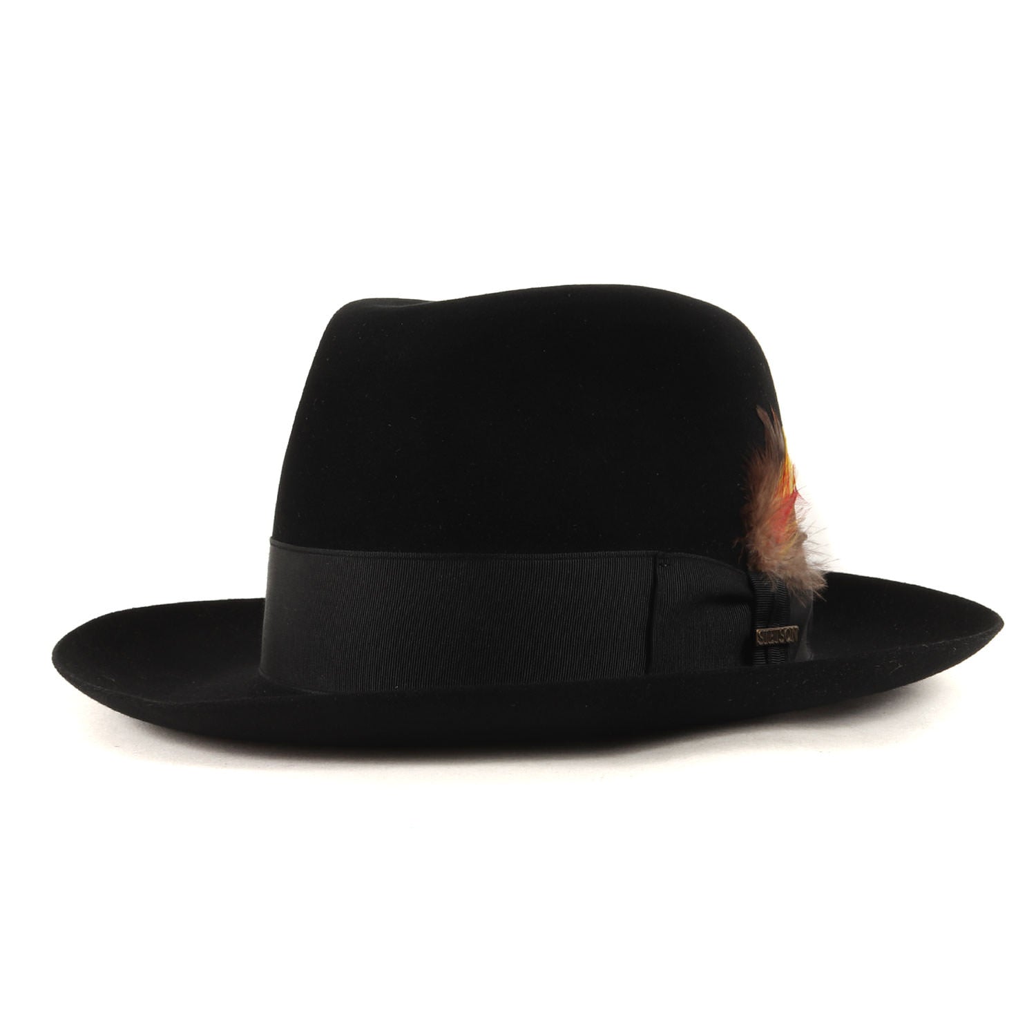 STETSON (ステットソン) 70s 羽付き ウールフェルト フェドラ