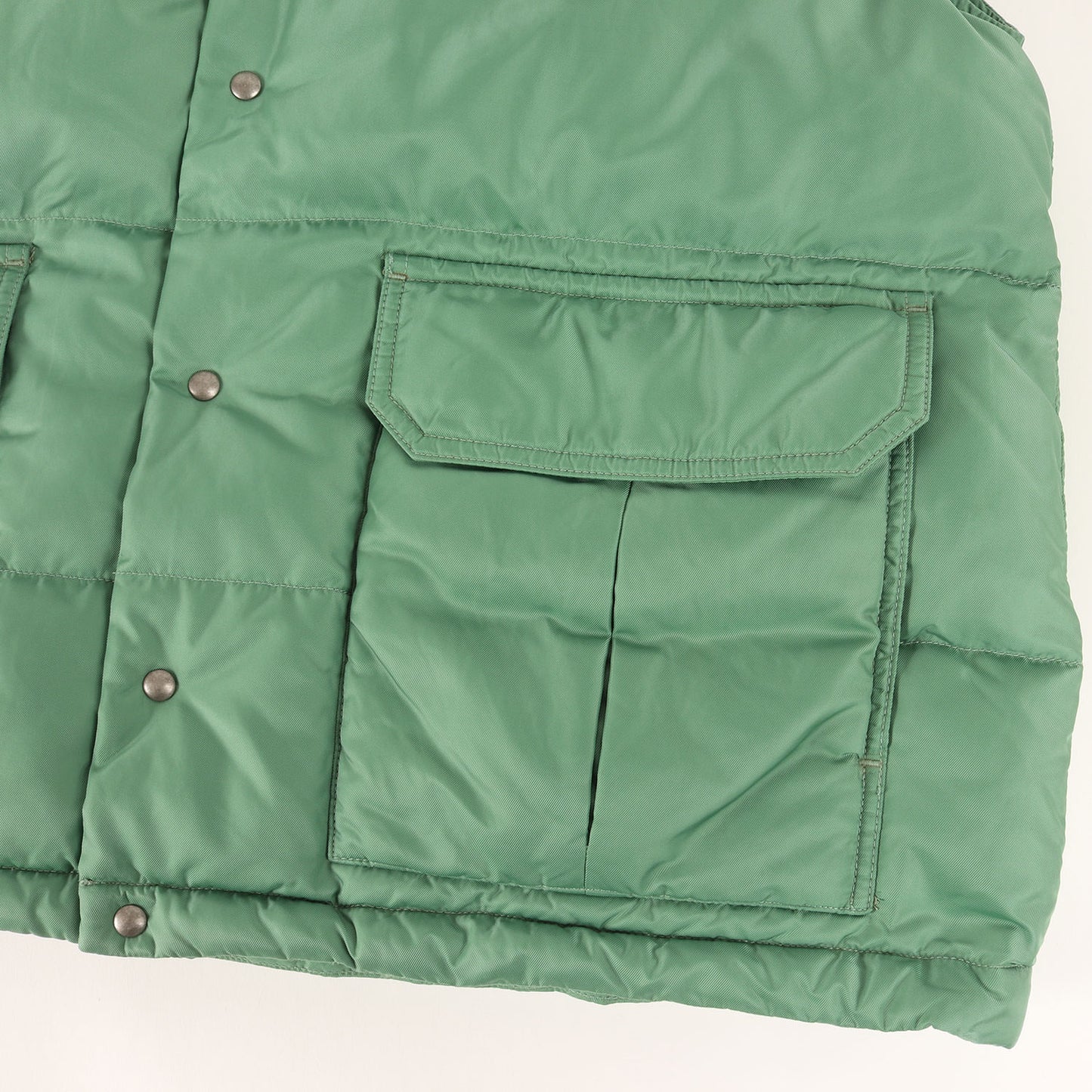 24SS 天然染色加工 ナイロンツイル ダウンベスト(ULMER DOWN VEST)