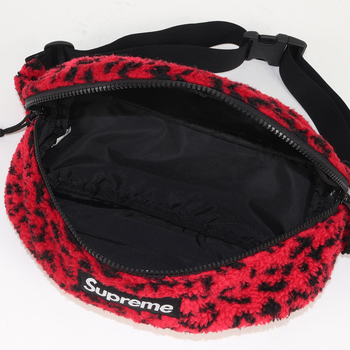 レオパード フリース ウエストバッグ(Leopard Fleece Waist Bag)