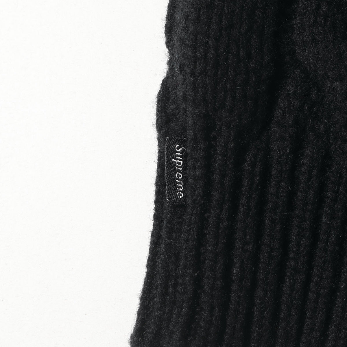 23AW アップリケロゴ ケーブル ウールニット セーター(Appliqu Cable Knit Sweater)