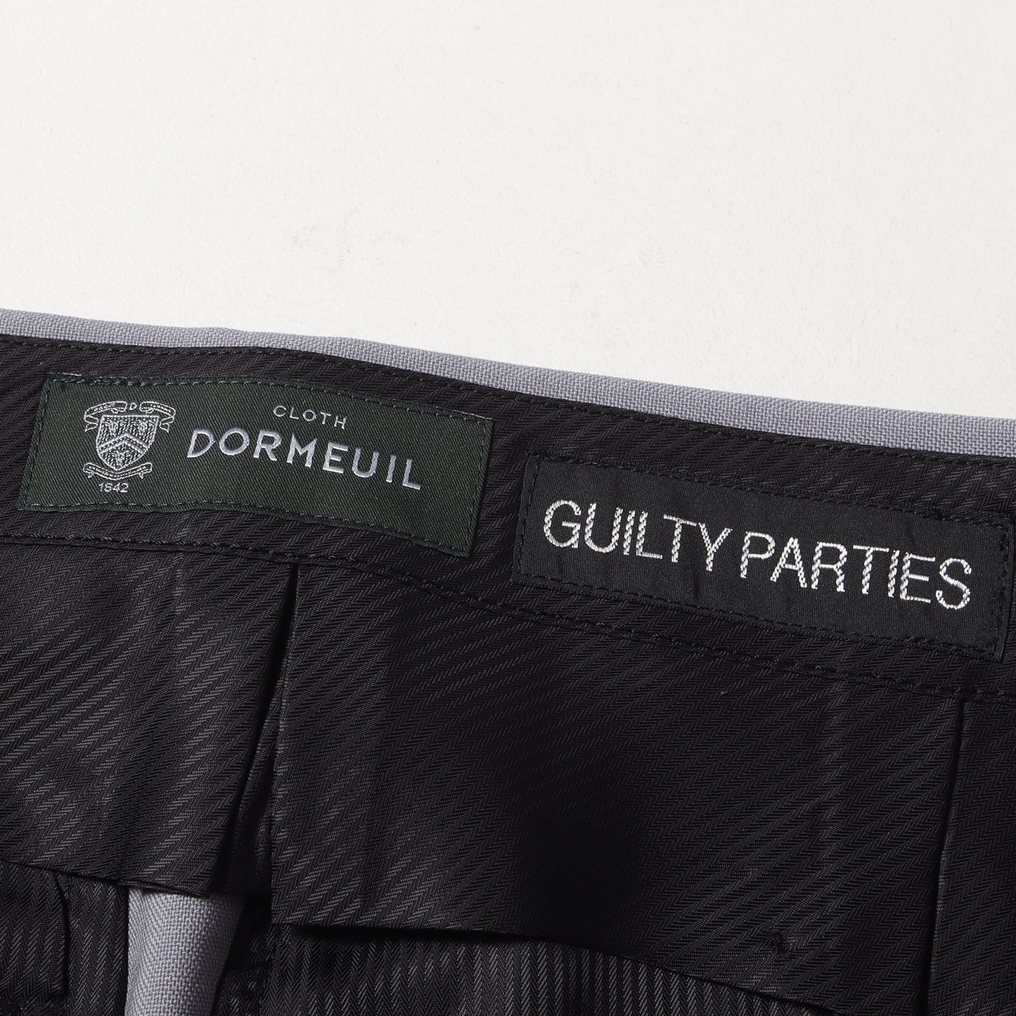 23SS ×DORMEUIL ウール プリーツ スラックスパンツ(PLEATED TROUSERS)