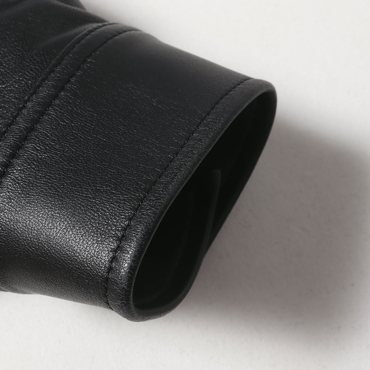 23SS シープスキンレザー リブ ジャケット(LEATHER JACKET)