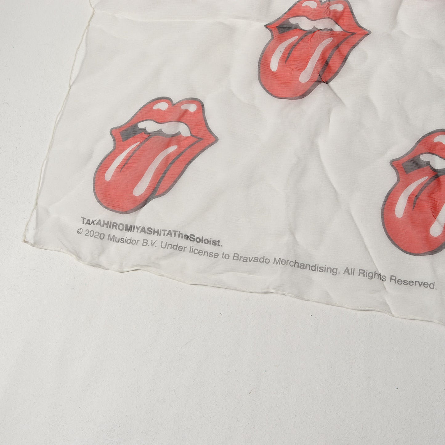 ×The Rolling Stones リップ&タン シルク スカーフ(strsa.0001)