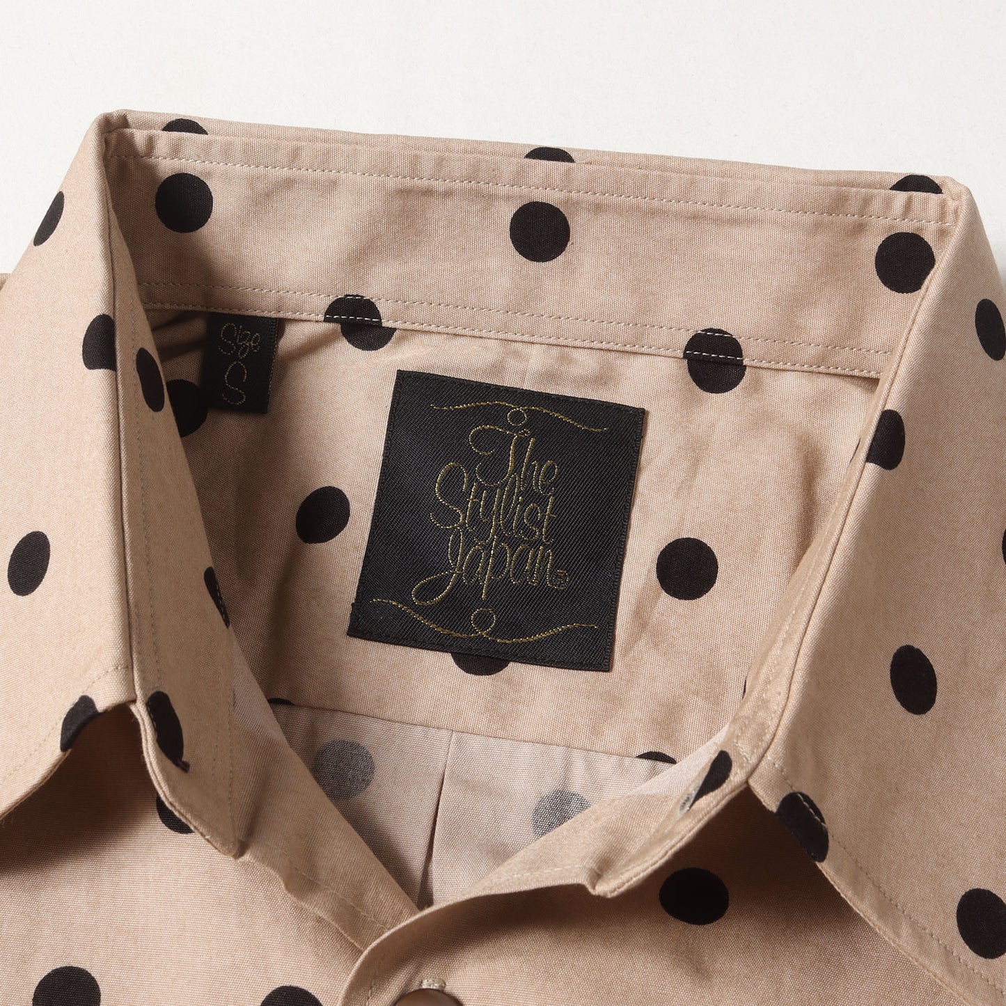 22AW ドット柄 コットンブロード シャツ