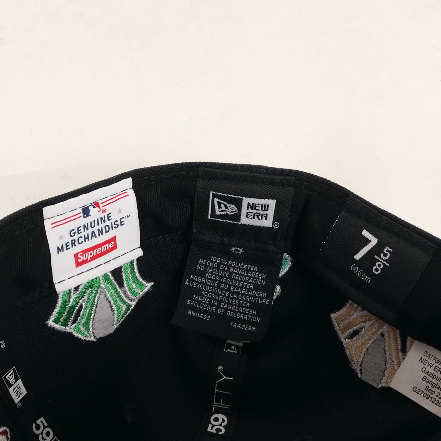 22AW ×NEW ERA ×New York Yankees マルチロゴ ベースボールキャップ(Kanji New Era Fitted Hat)