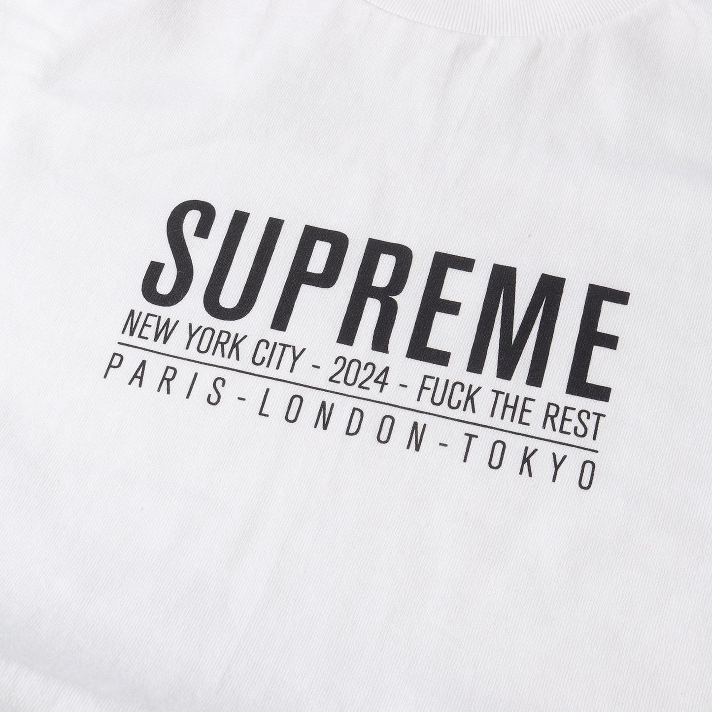 24SS ブランドロゴ クルーネック Tシャツ(Paris Tee)