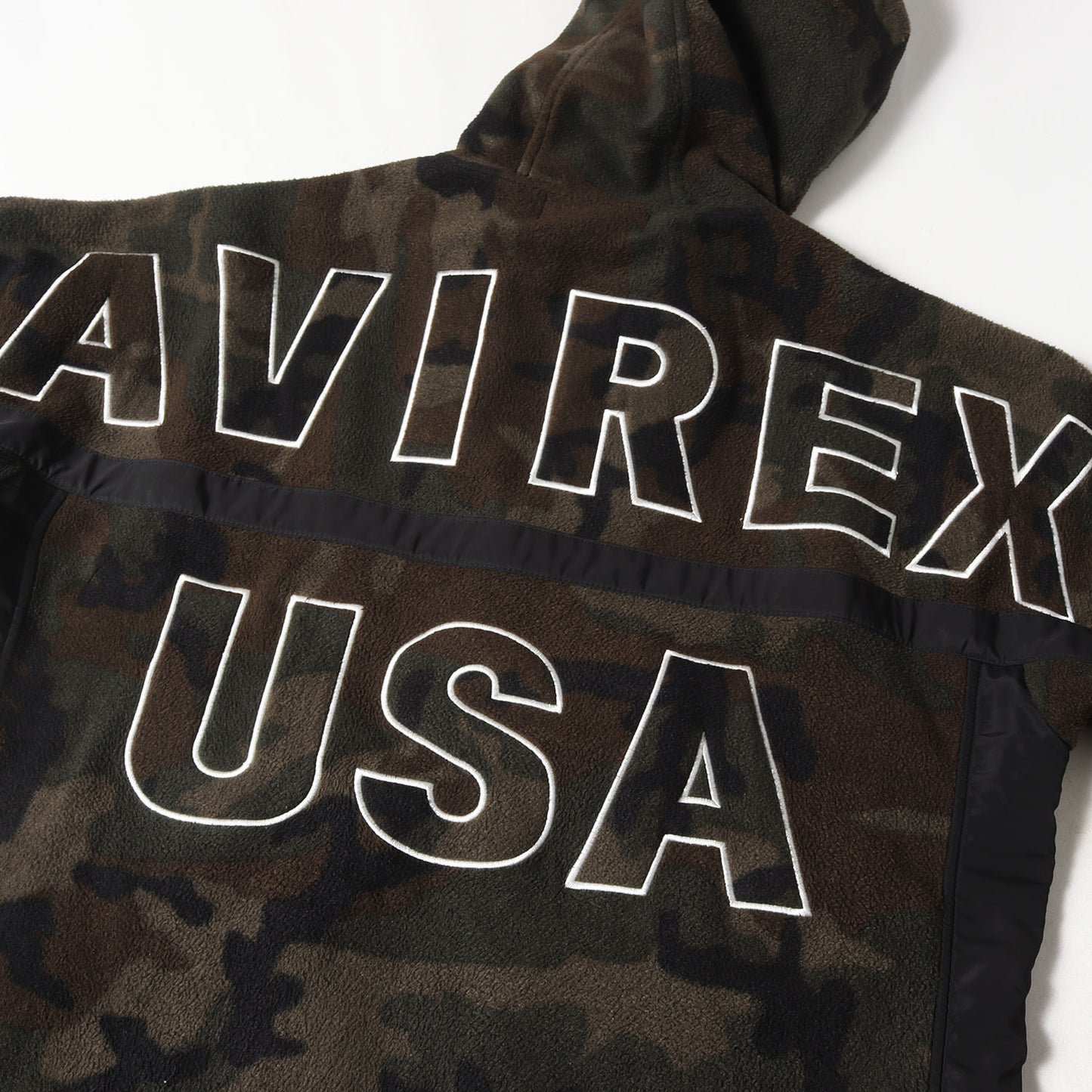 ビッグロゴ カモフラージュ フリース ジャケット
