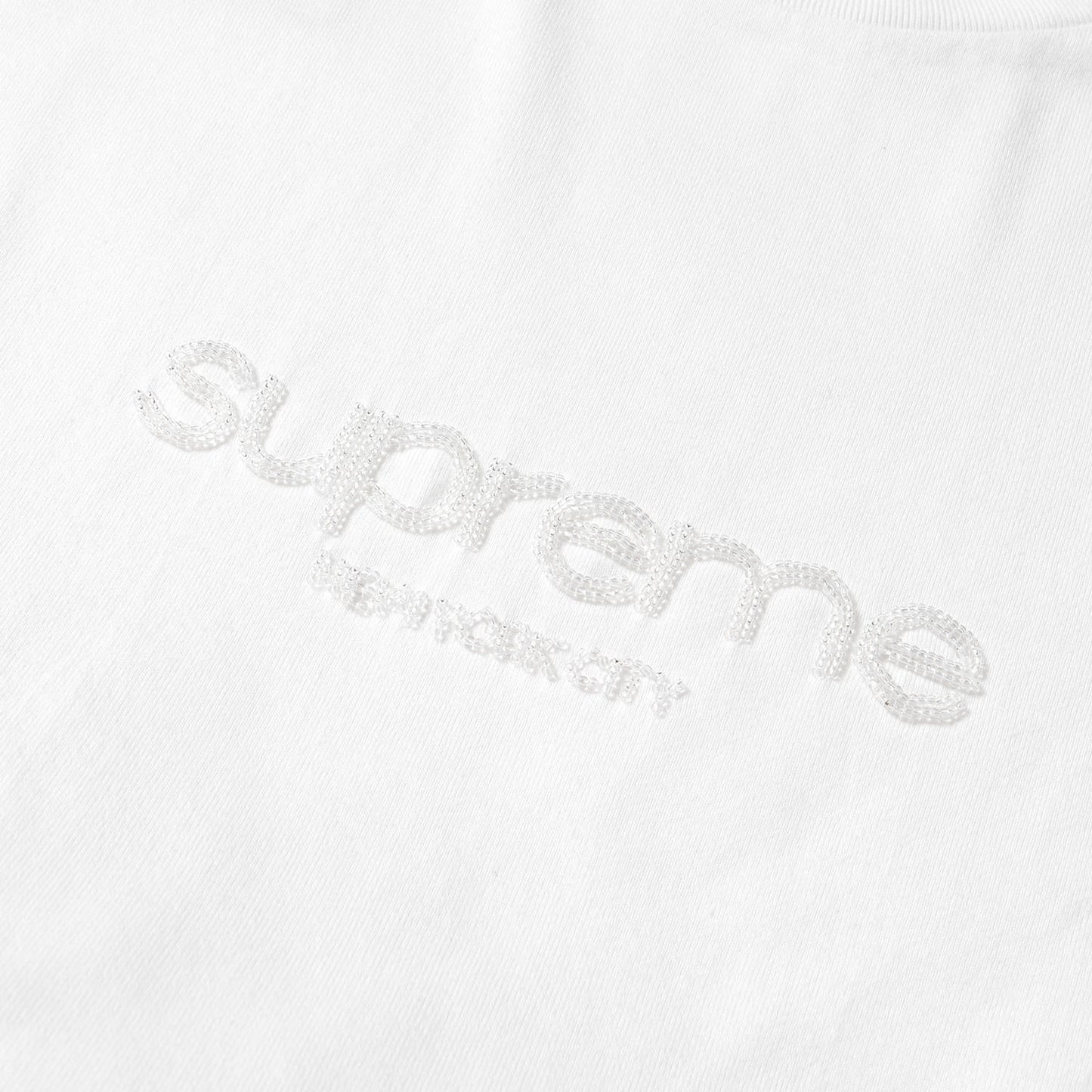 22SS ビーズ クラシックロゴ Tシャツ(Beaded Logo S/S Top)