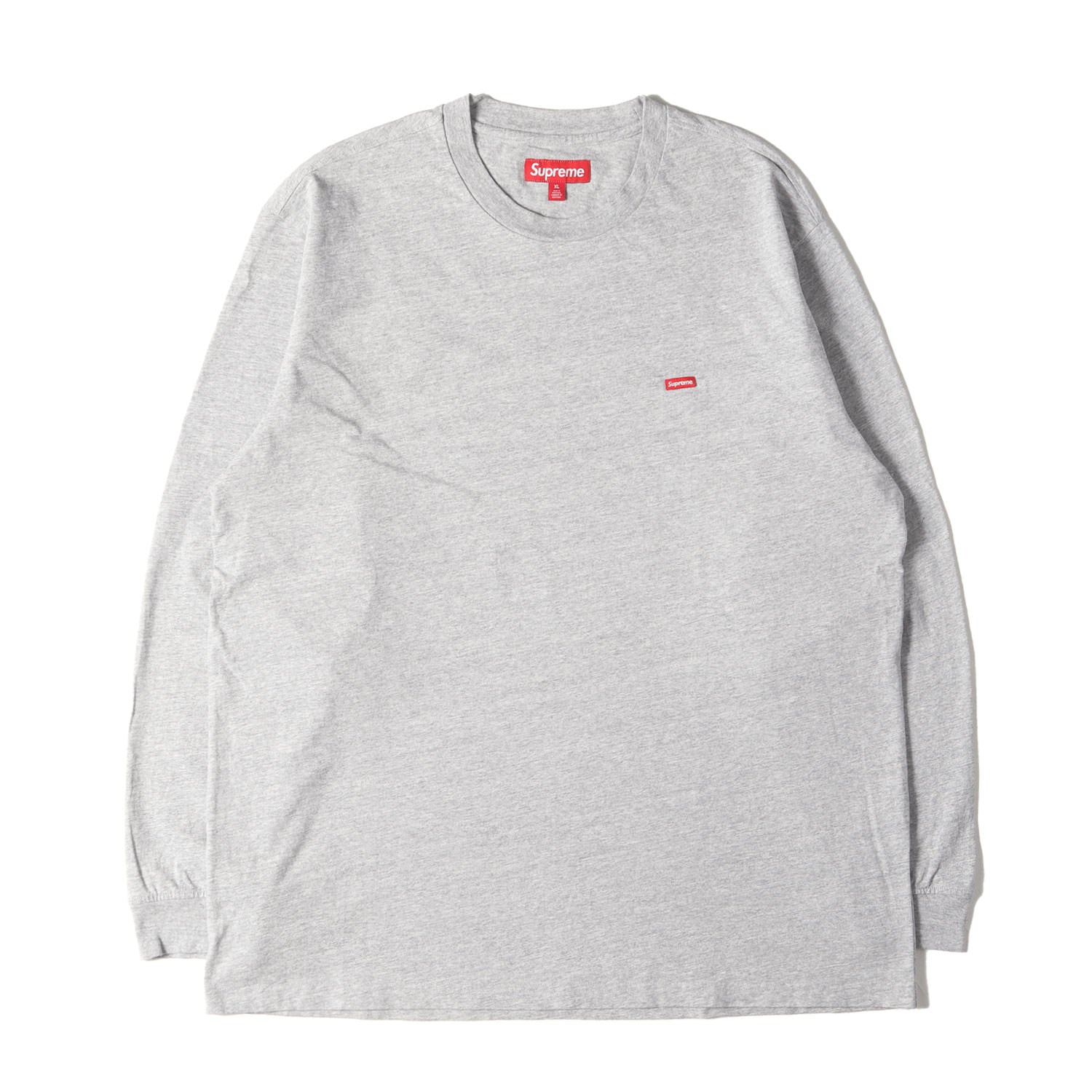 美品 シュプリーム 24ss Small Box L/S Tee Supreme Small Box L/S Tee Heather Grey