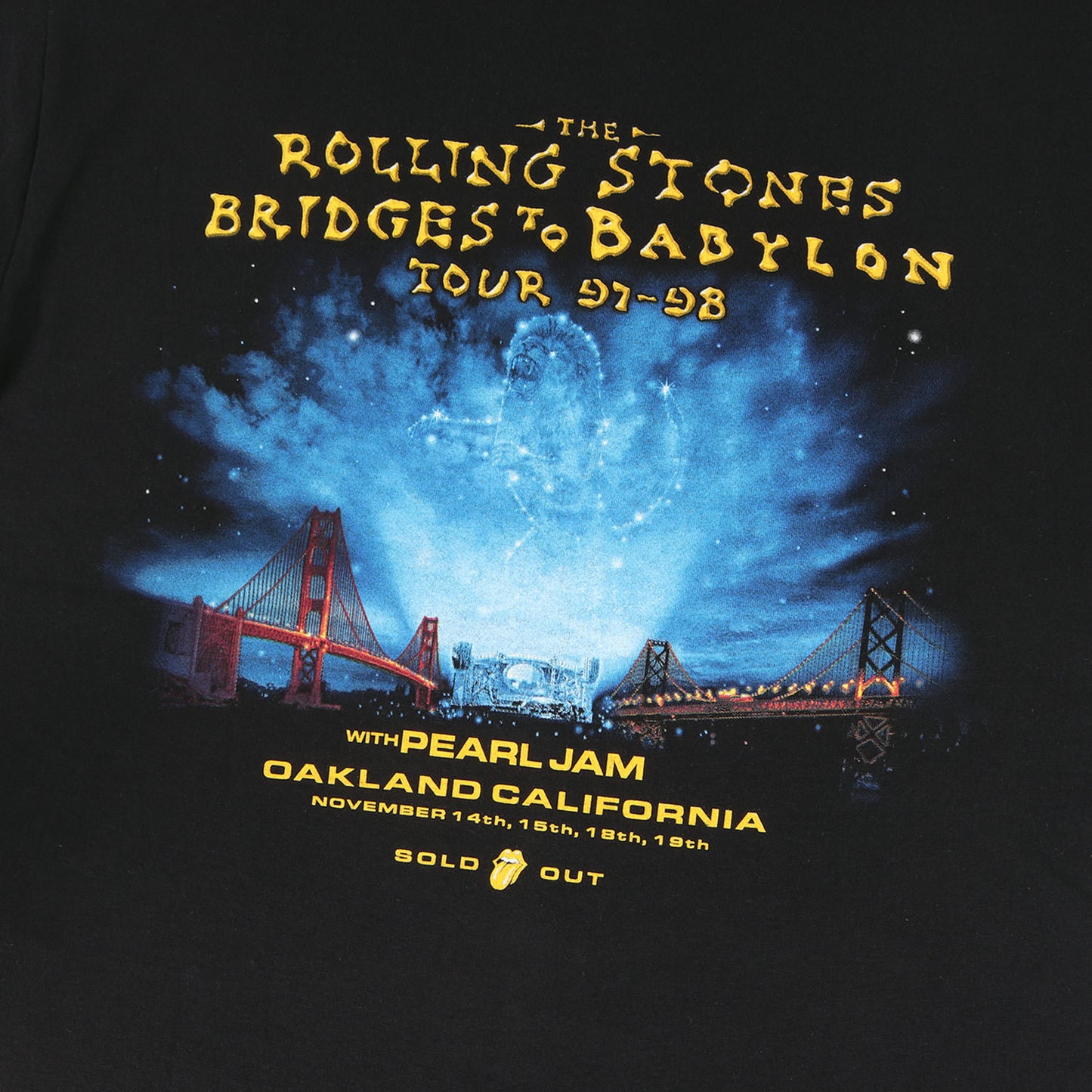 90s The Rolling Stones Bridges to Babylon TOUR 97~98 Tシャツ(anvilボディ / デッドストック)