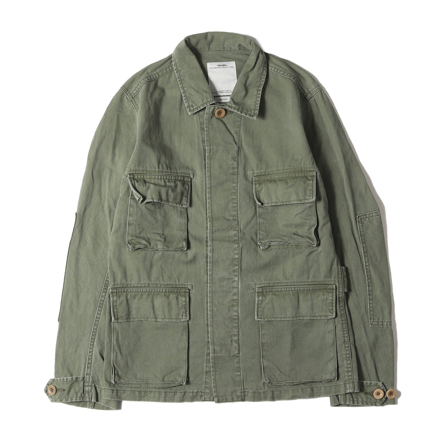 visvim (ビズビム) ヴィンテージ加工 コットンサテン ファティーグ 