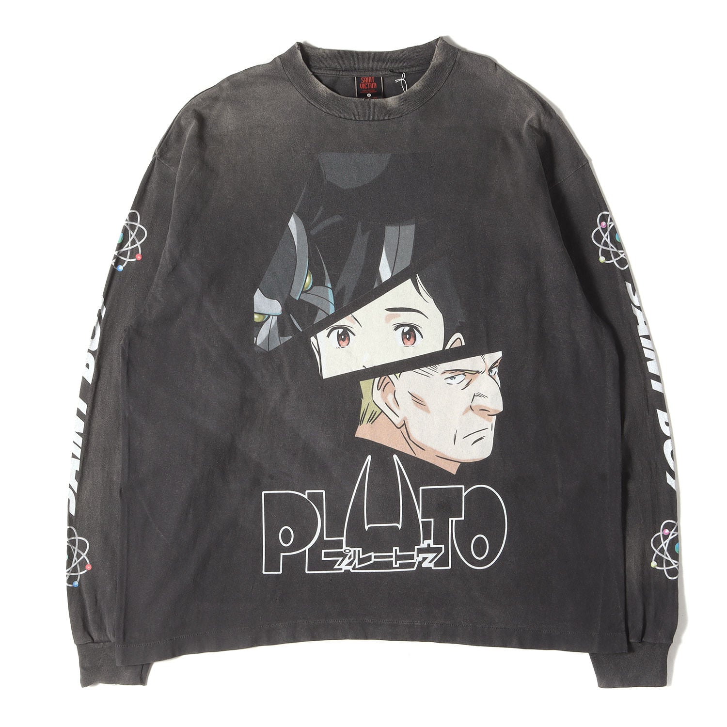 SAINT MICHAEL (セントマイケル) 24AW ×PLUTO ヴィンテージ加工 ロングスリーブ Tシャツ(PT_LS TEE /  PLUTO) - ブランド古着の通販・買取 | BEEGLE by Boo-Bee