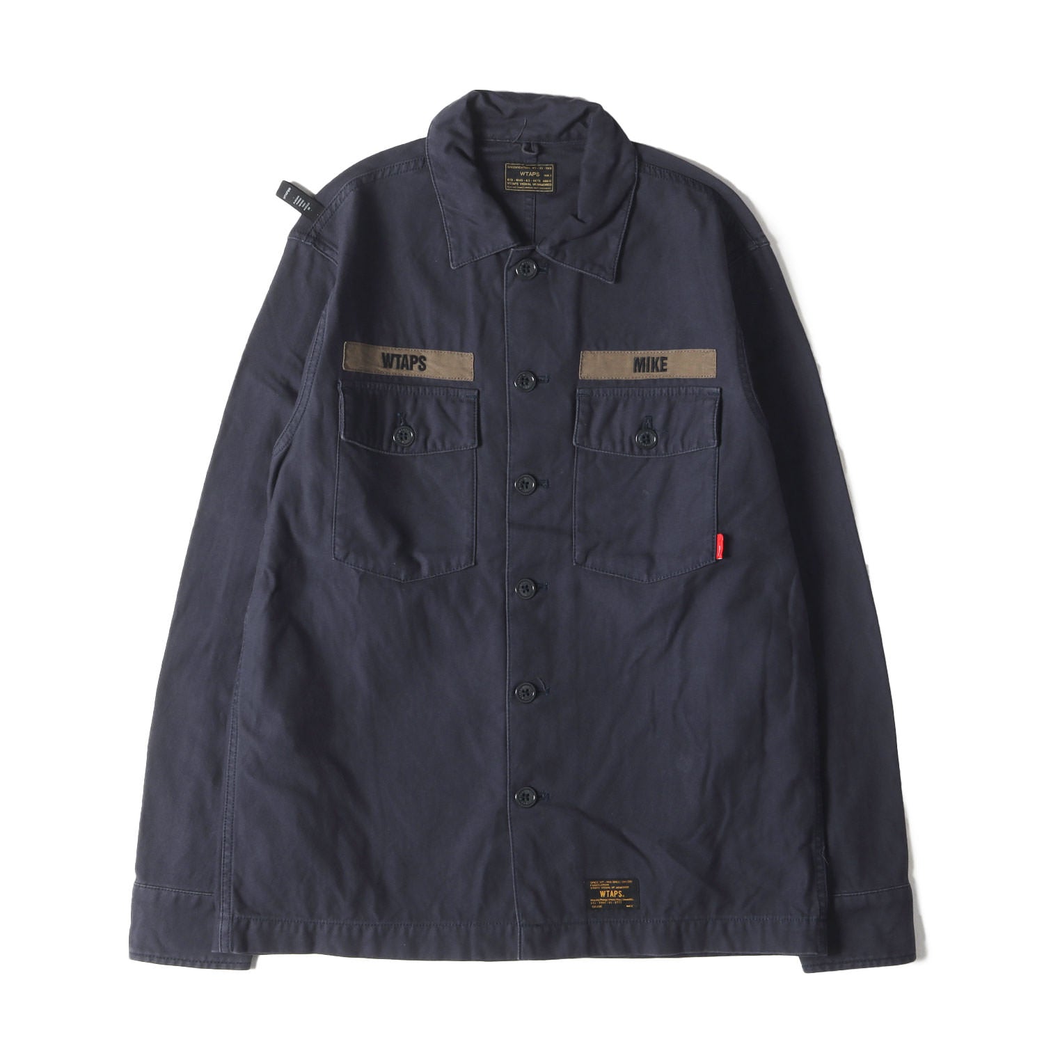 WTAPS (ダブルタップス) コットンサテン ミリタリーシャツ(BUDS L/S 