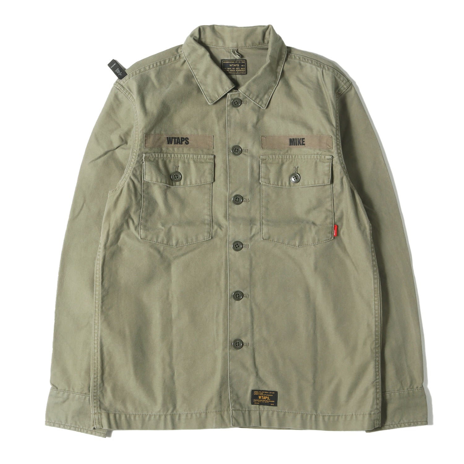 WTAPS (ダブルタップス) コットンサテン ミリタリーシャツ(BUDS L/S 