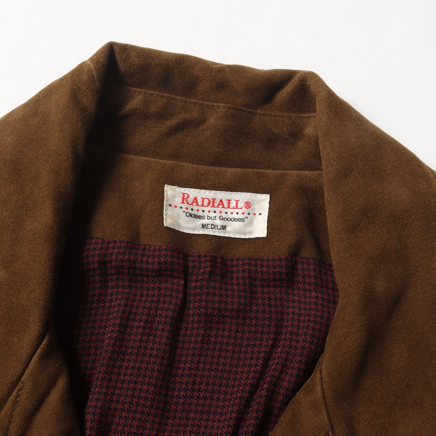 モールスキン 裏地千鳥格子 ボタン ジャケット