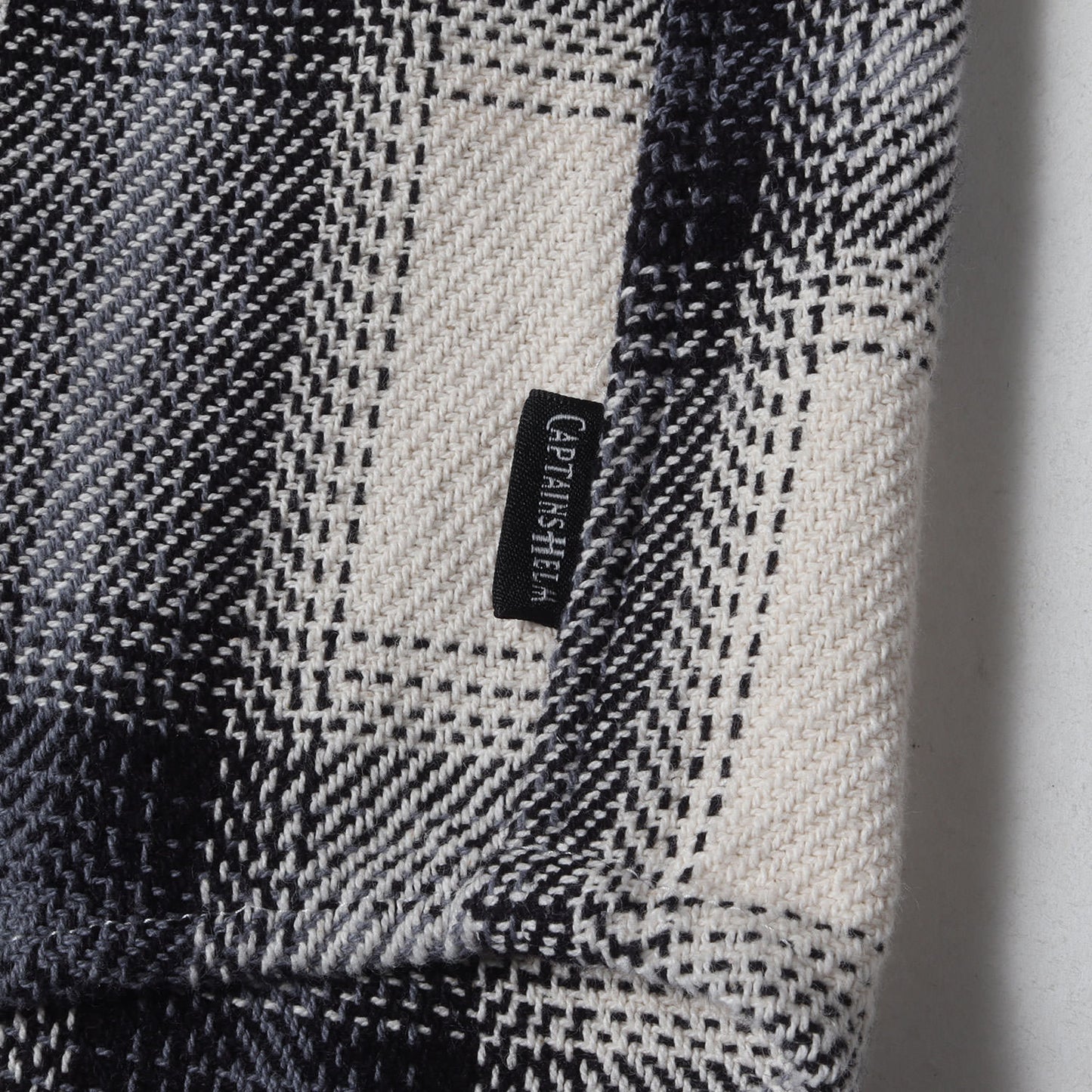 23AW カットオフ バンドカラー ヘビー チェック ネルシャツ(CUT-OFF CHECK SHIRTS)