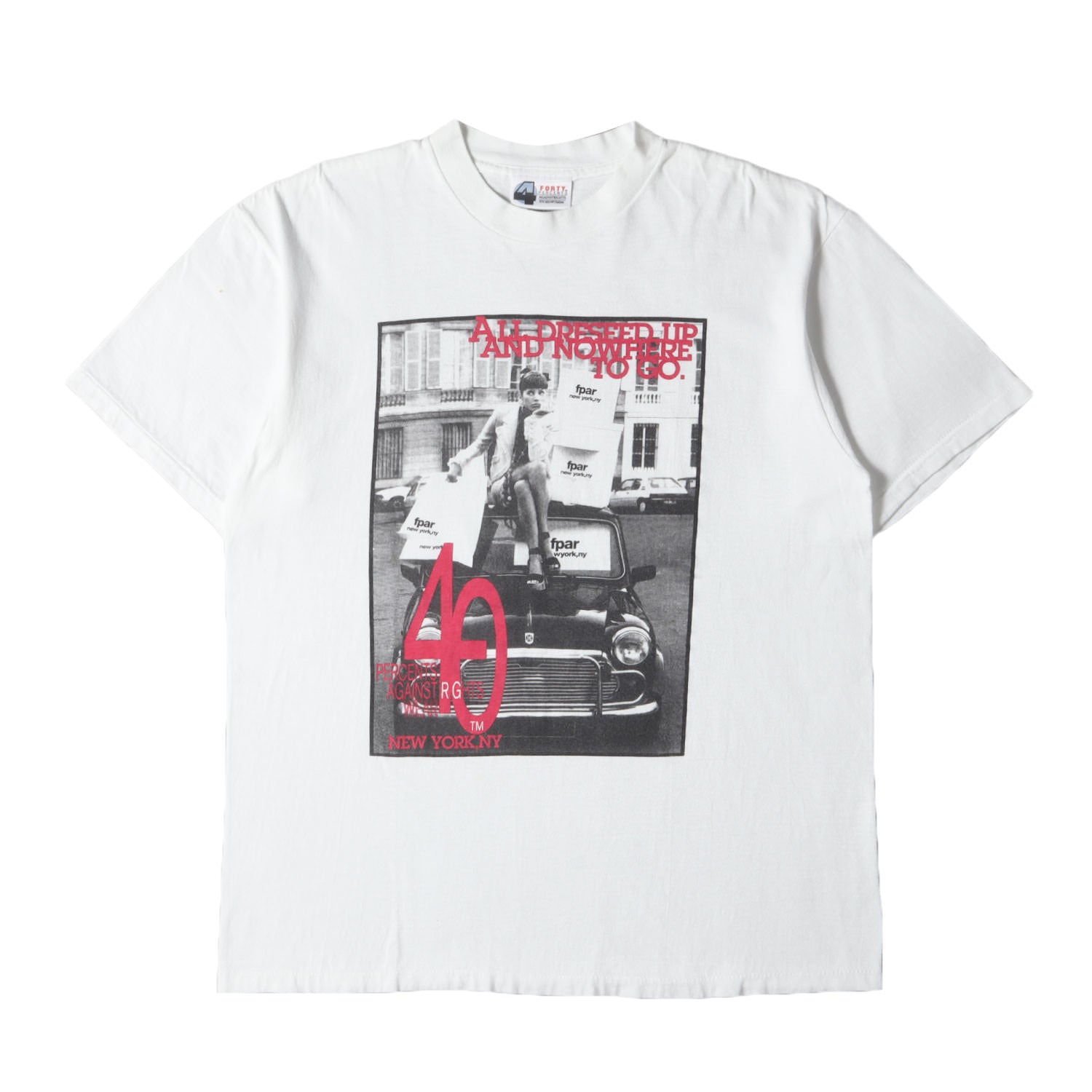 FPAR / FORTY PERCENTS AGAINST RIGHTS (フォーティーパーセント アゲインストライツ) 90s 初期モデル  スーパーモデル フォト Tシャツ(ONEITAボディ) – ブランド古着の通販・買取 | BEEGLE by Boo-Bee