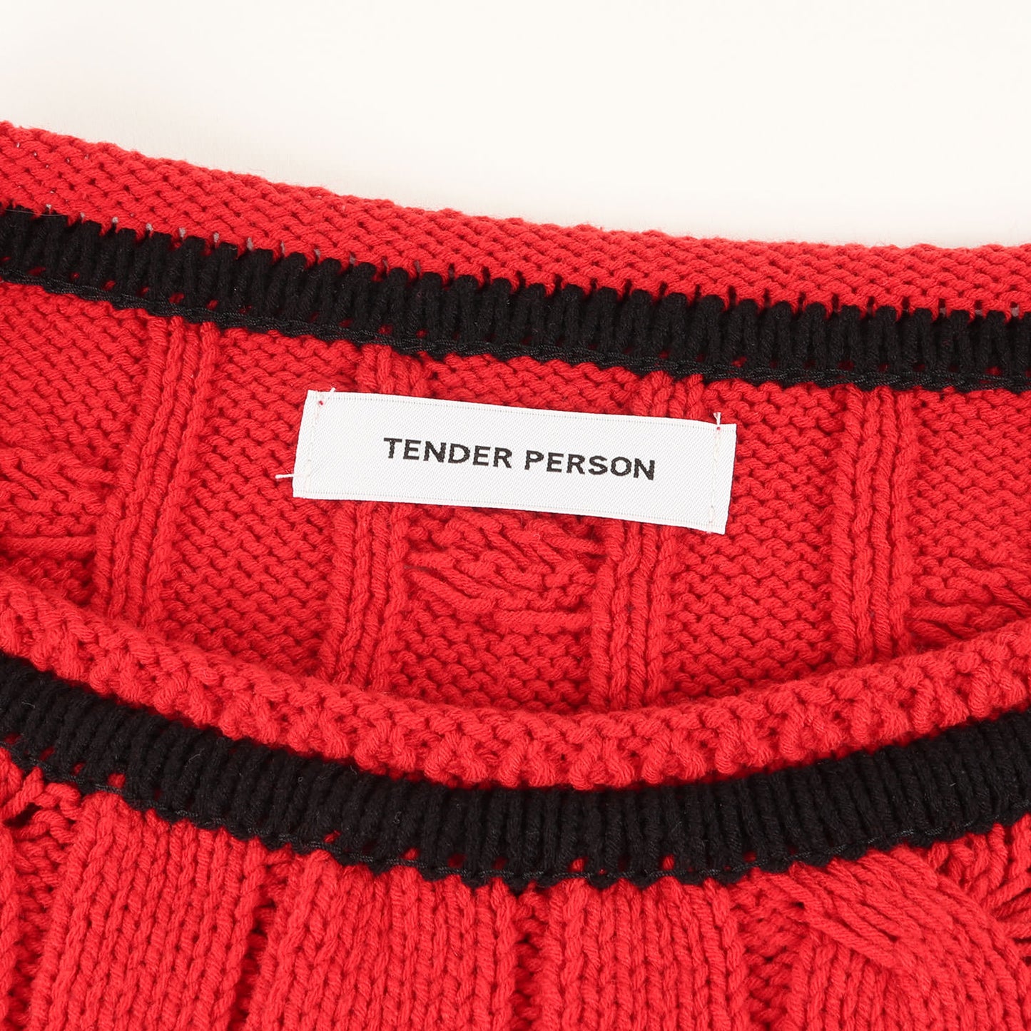 24SS ケーブル編み フレイム ニット ベスト(FLAME KNIT VEST)