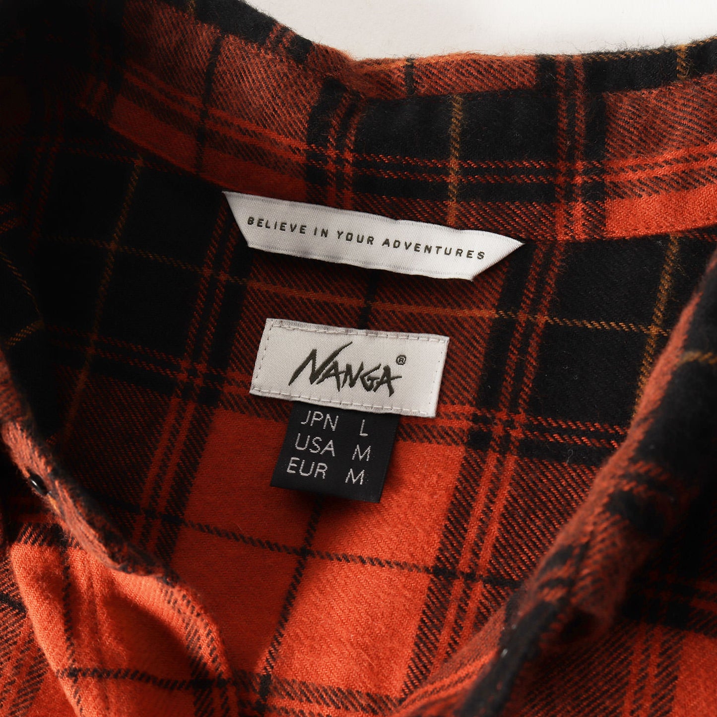 20SS スナップボタン タータンチェック フランネルシャツ(ORGANIC COTTON PLAID CAMP SHIRTS)